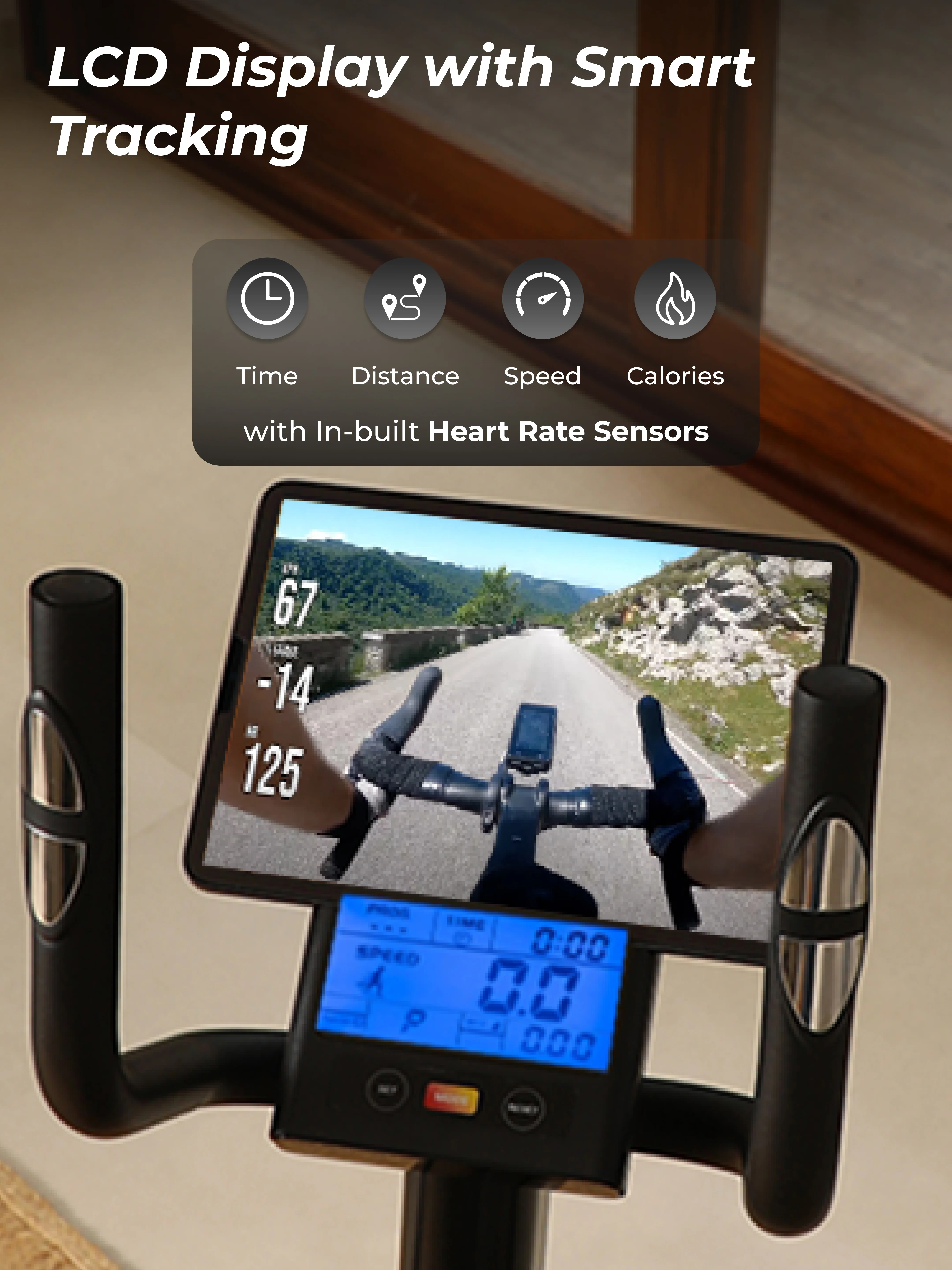 Cult SmartCrossPrime Magnetic Elliptical Trainer | 6Kg Flywheel | Max Weight: 140Kg | Home Use Cross Trainer - Black - Image 6