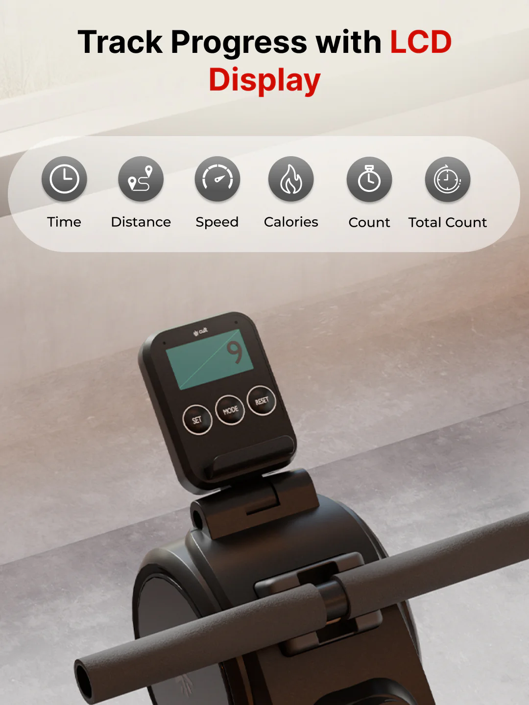 Cult SmartRowAeroGlide Magnetic Rower | 120Kg Max Weight | Quiet & Compact Home Use Rowing Machine (with 6 months extended warranty) - Image 6
