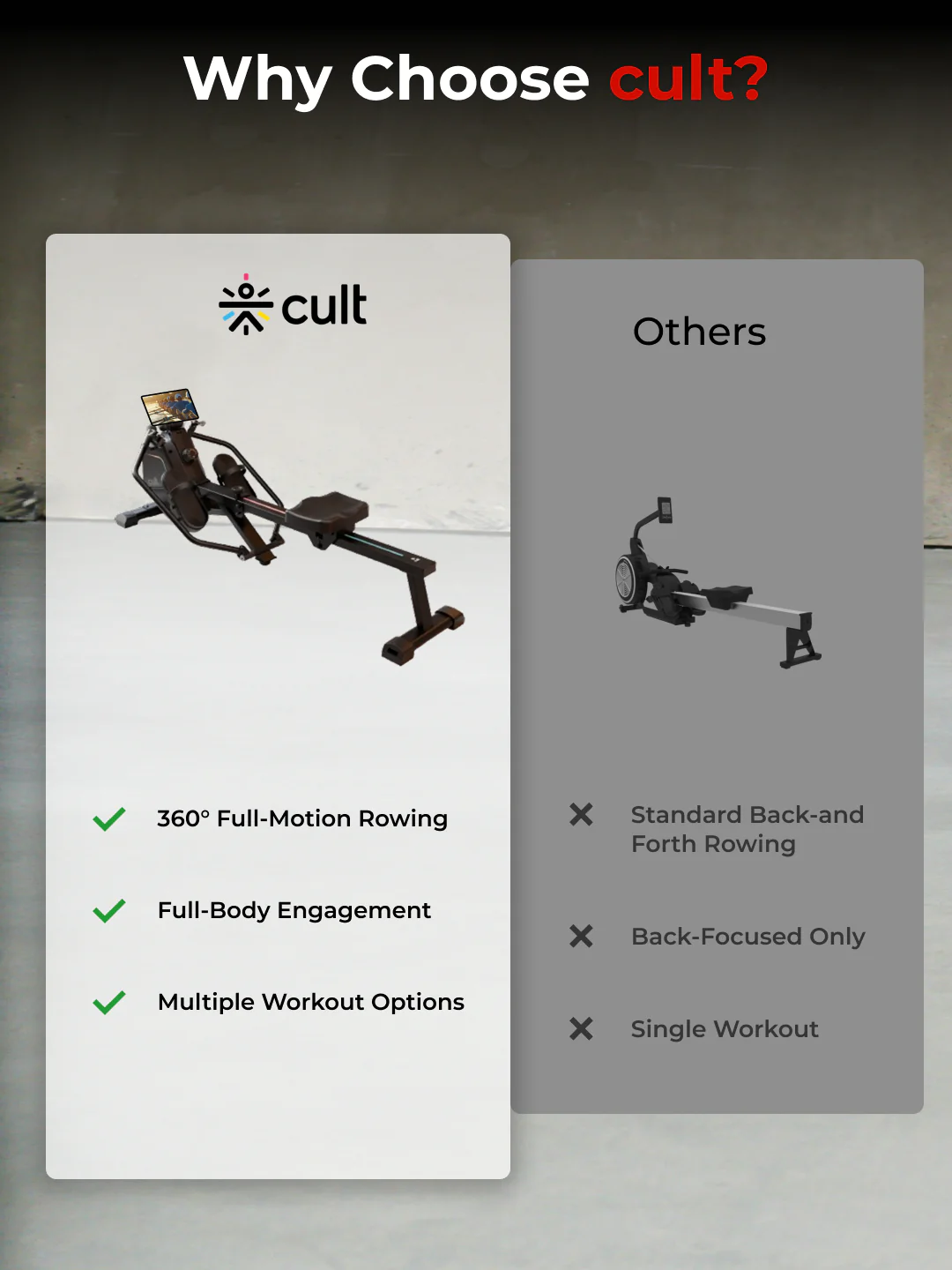 Cult SmartRowDualGlide Full-Motion Magnetic Rower | 120Kg Max Weight | Quiet Home Use Rowing Machine (with 6 months extended warranty) - Image 9
