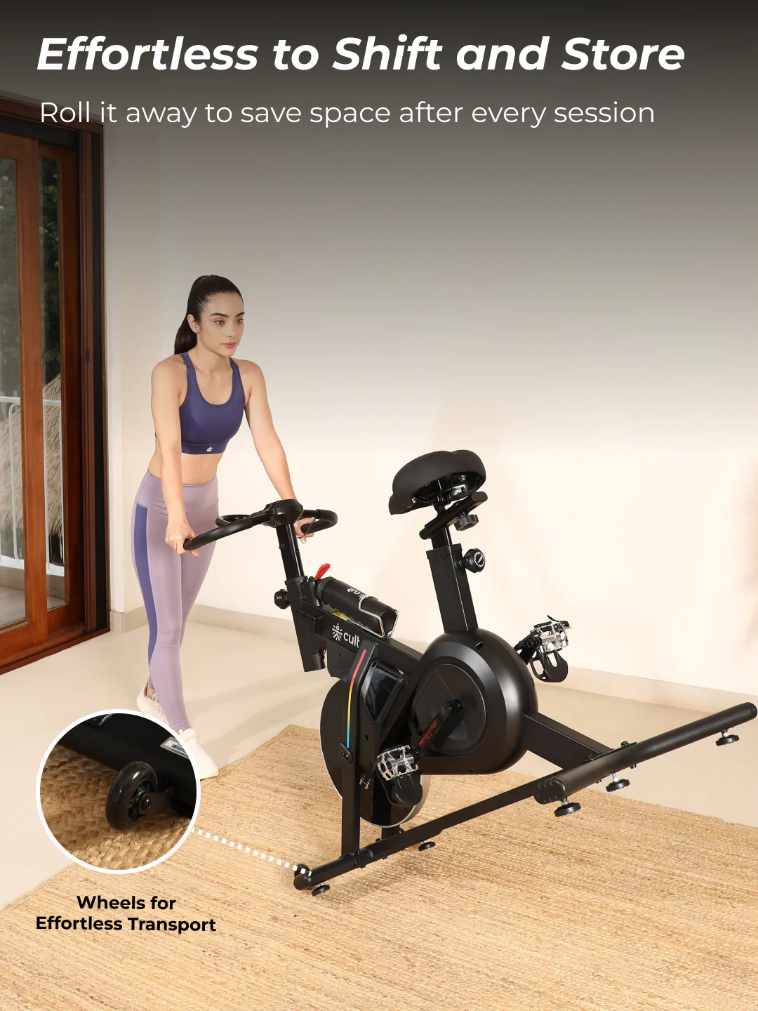 Cult SmartSpinVolt Magnetic Spin Bike | 10Kg Flywheel | 140kg Max Weight | Home Use Exercise Bike - Image 7