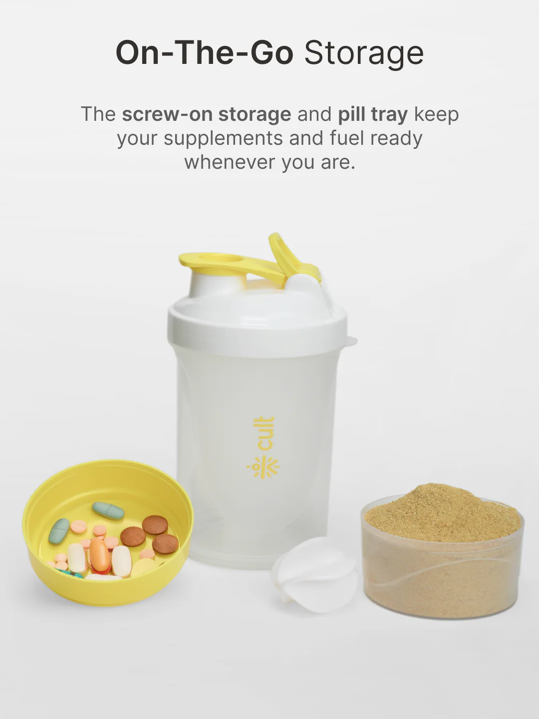 cult Spider Shaker 3 Compartment Yellow - Image 6