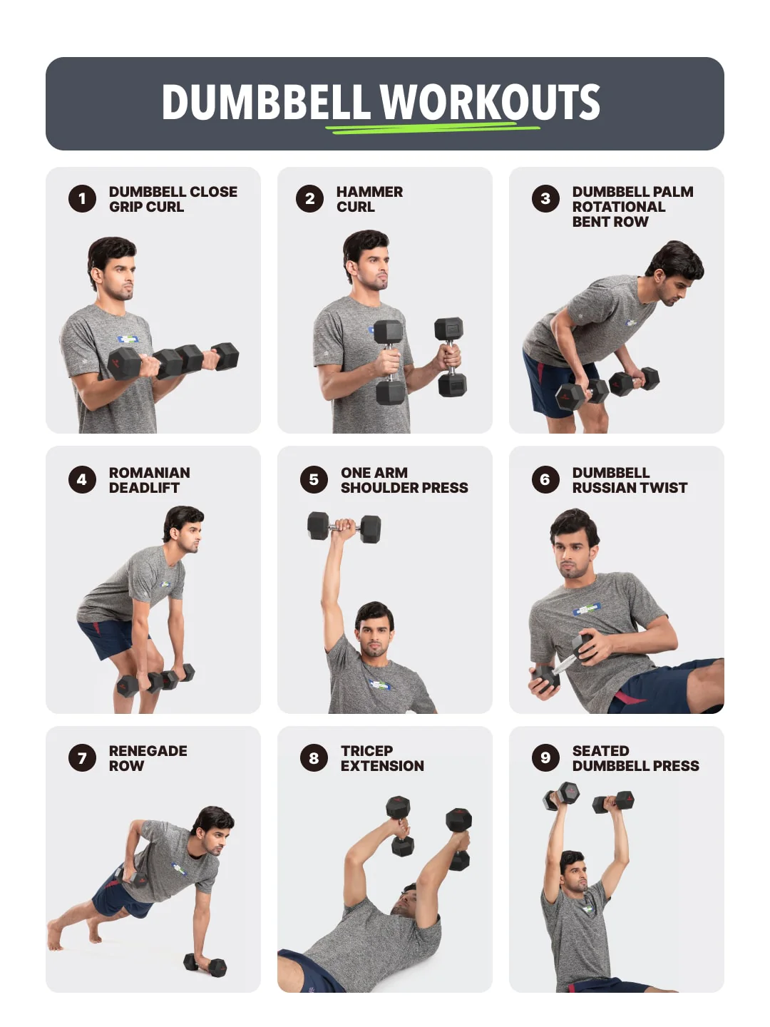 5kgx2 Hex Dumbbell | For Home Gym Exercises | Rubber coated with Chrome Handles | Black. (6 Months extended Warranty only on Cultsport.com) - Image 6