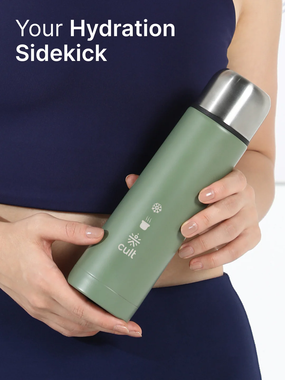 cult Stainless Steel Vacuum Bottle 500 ML Double Wall Insulated Thermos - Image 2