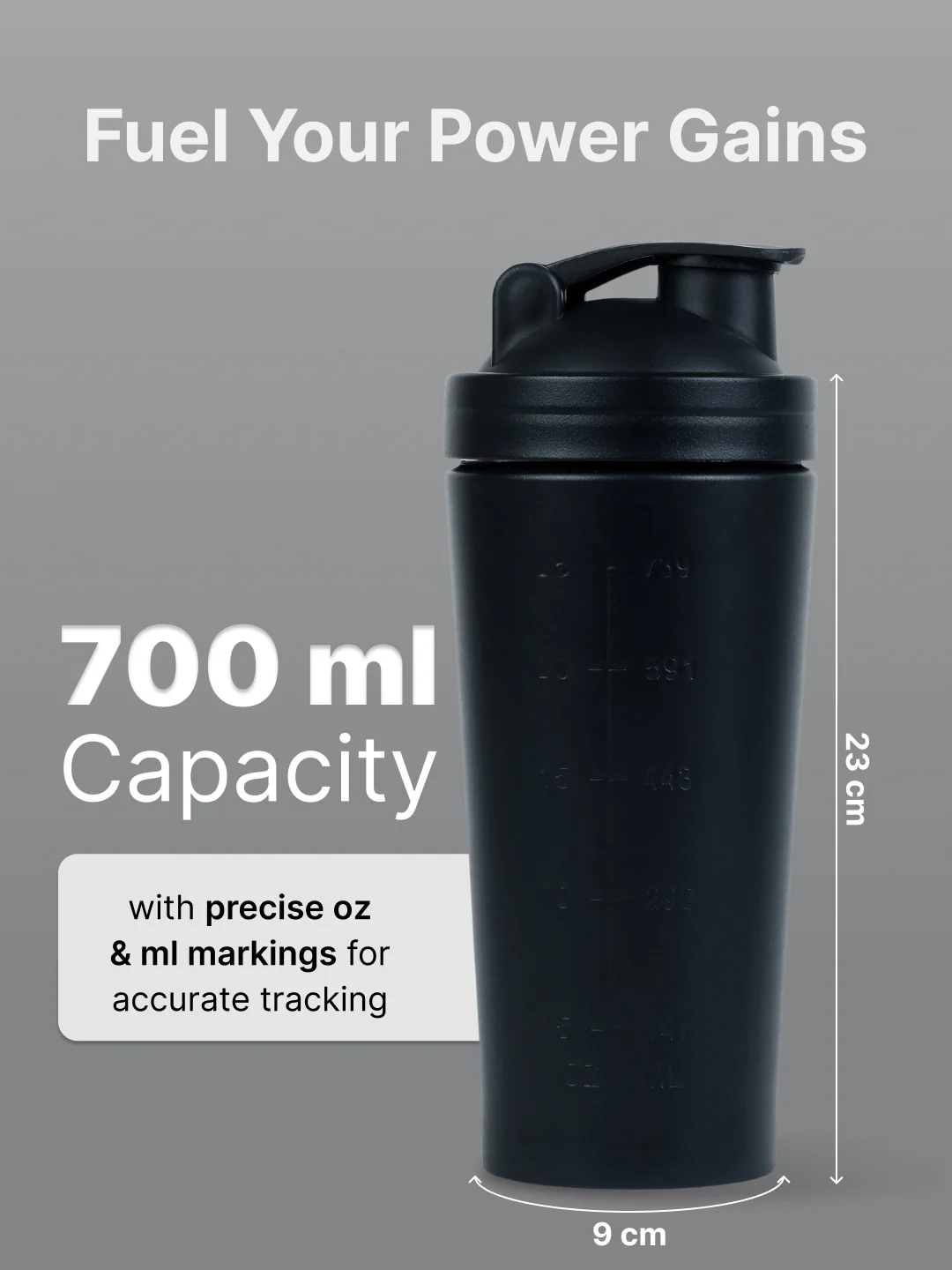 cult Steel Shaker 700ml Black - Image 6