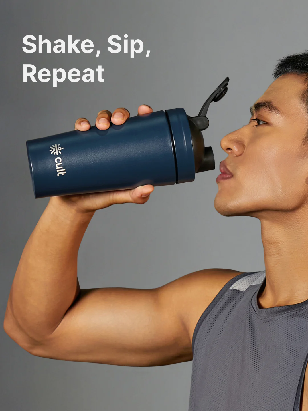 cult Steel Shaker 700ml Blue - Image 2