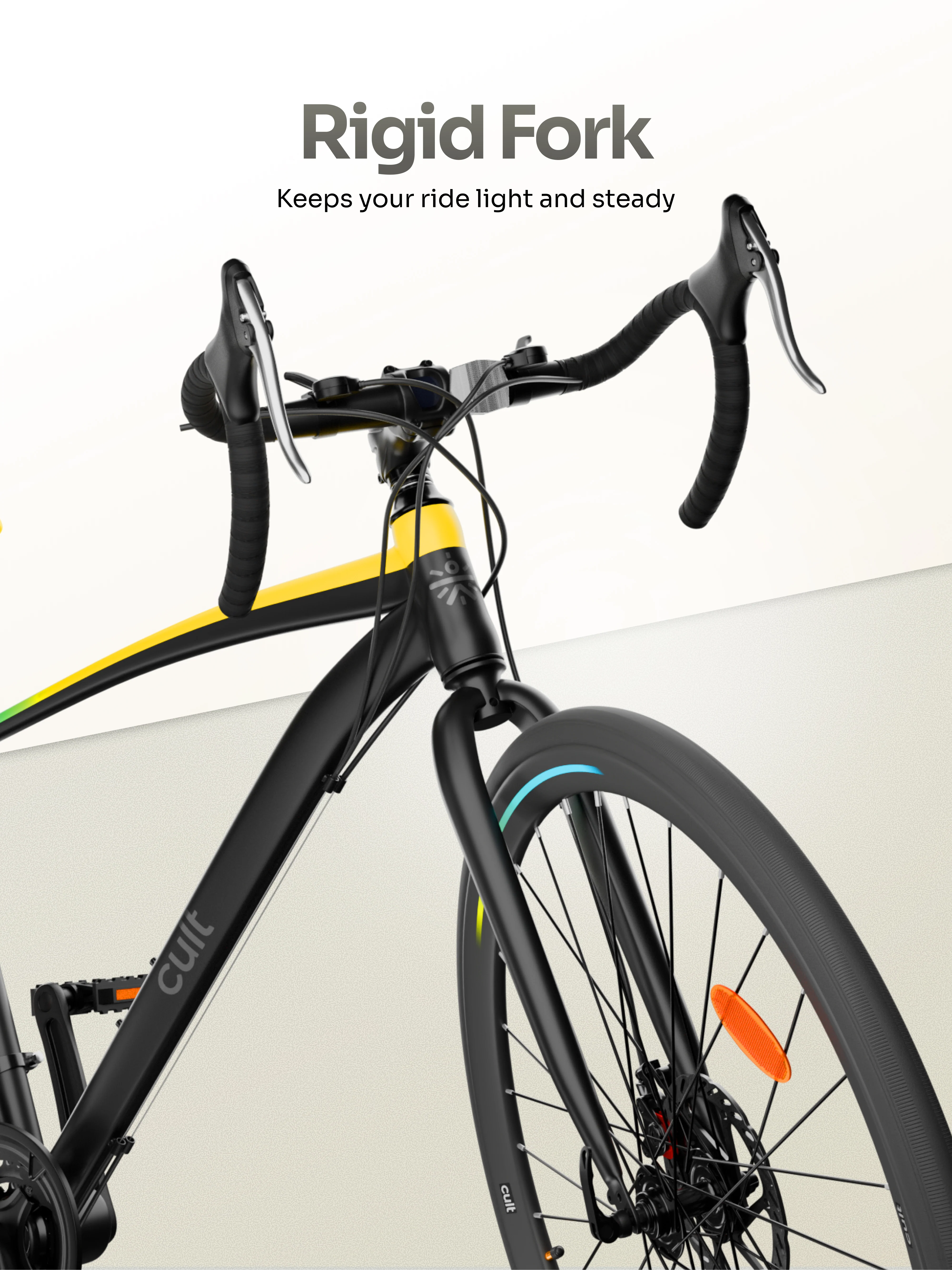 Cult Thrust 700C Road Cycle with 21 Speed Shimano Gears – Black - Image 5