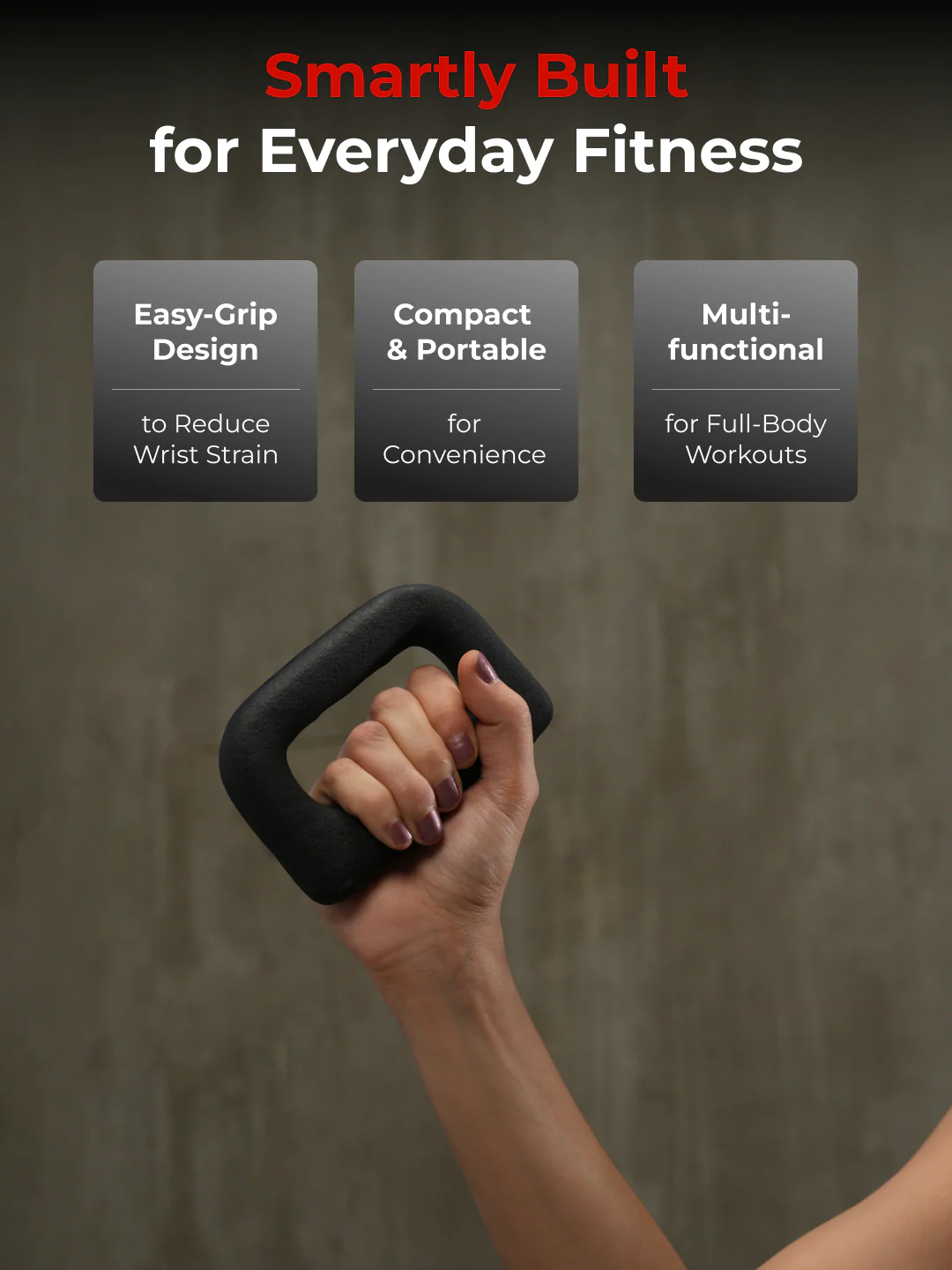 Cult UniFlex 1Kg x 2 Neoprene Hand Dumbbells | Anti-Slip Weights for Aerobics & Home Workouts - Image 3