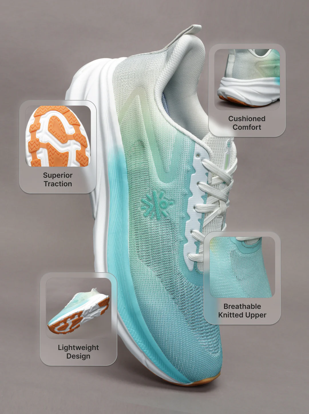 cult Unisex Nebula Running Shoes - L.Blue - Image 7