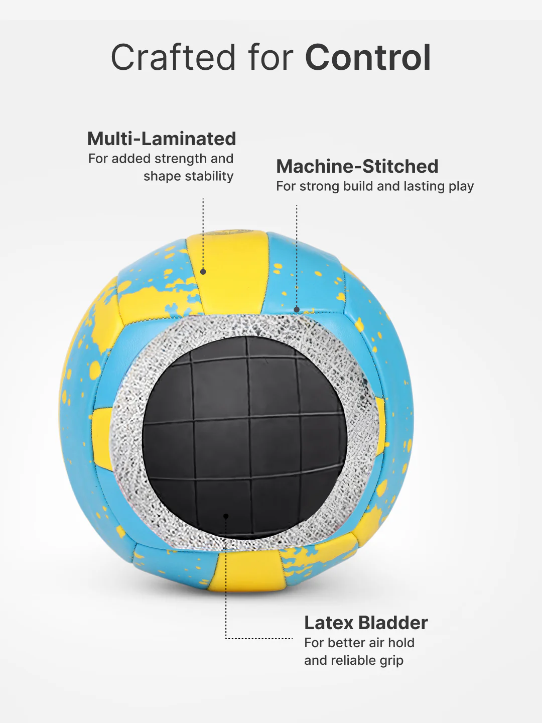 cult Volleyball ACE Blue Yellow - Image 4