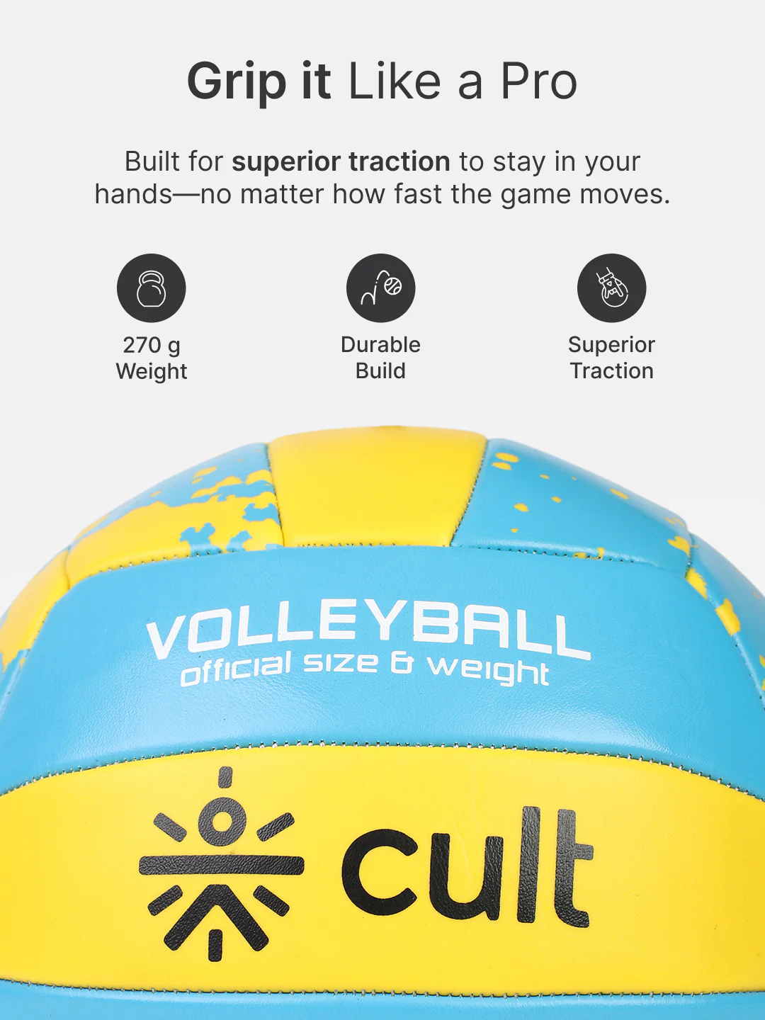 cult Volleyball ACE Blue Yellow - Image 5