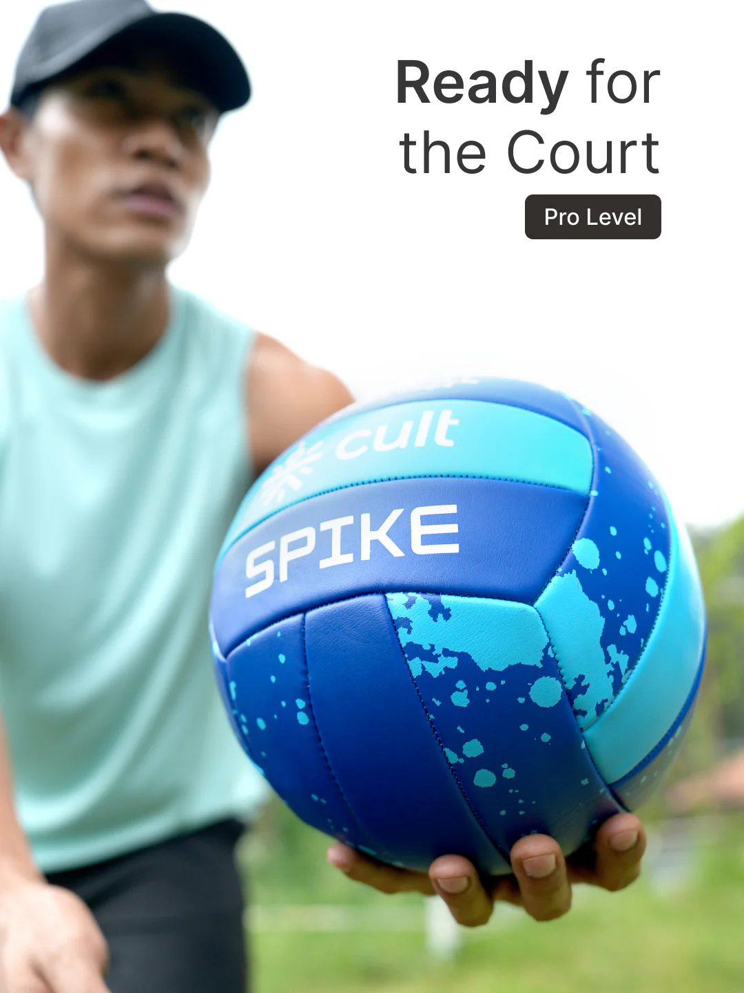 Cult Volleyball Combo  Spike Blue + Ball Pump - Image 3