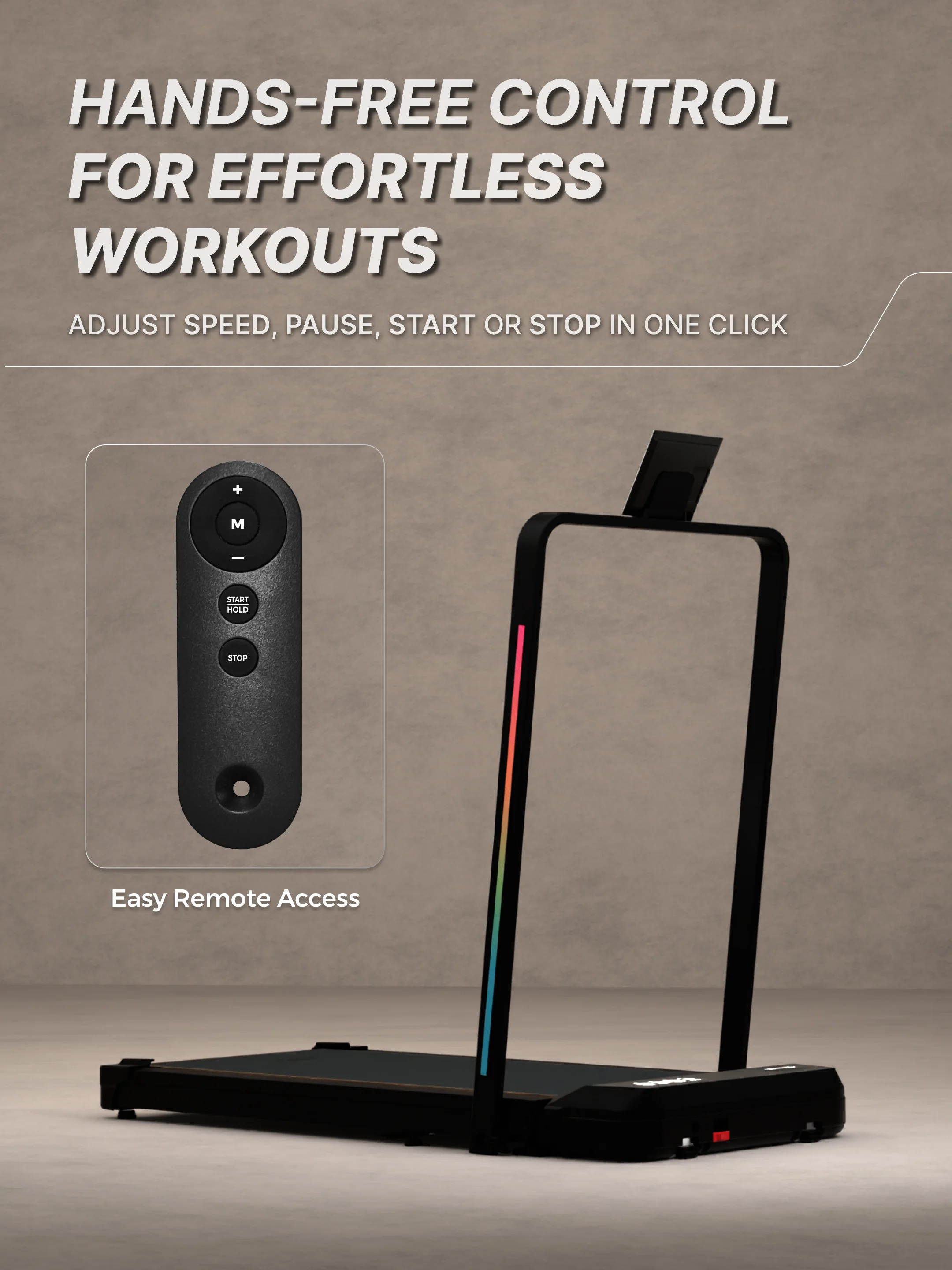 Cult Walking pad 3.5HP Peak DC Motorized Treadmill | Max Speed-10kmph | Max Weight-100kg | Walking Pad for Home Use (with 6 months extended warranty) - Image 5
