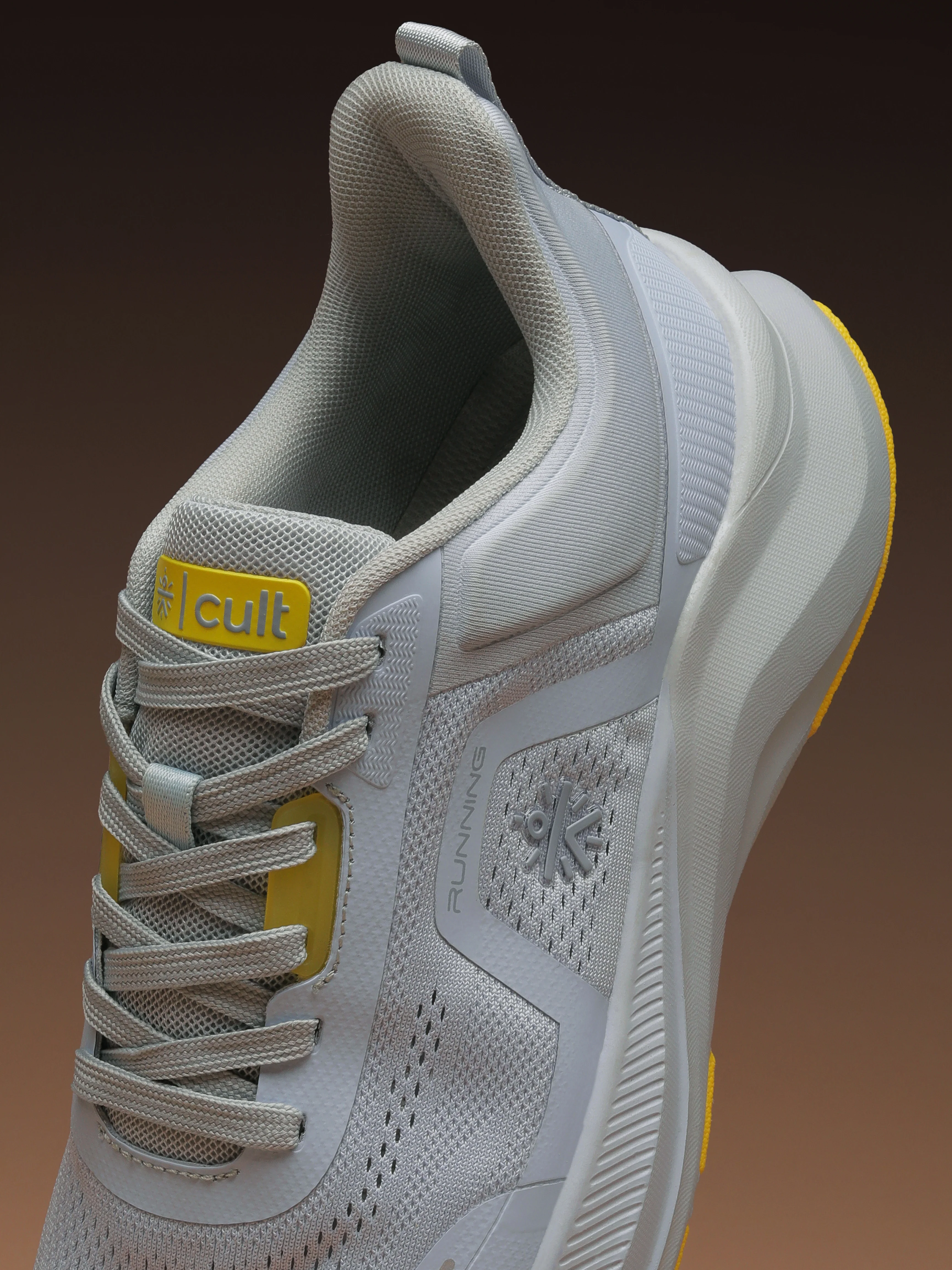 cult Women's ActiveBoost Running Shoes - Grey/Mustard - Image 9