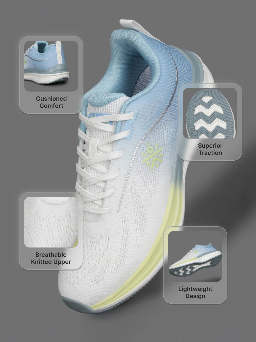 cult Women's Aeris Running Shoes - L.Blue - Image 5