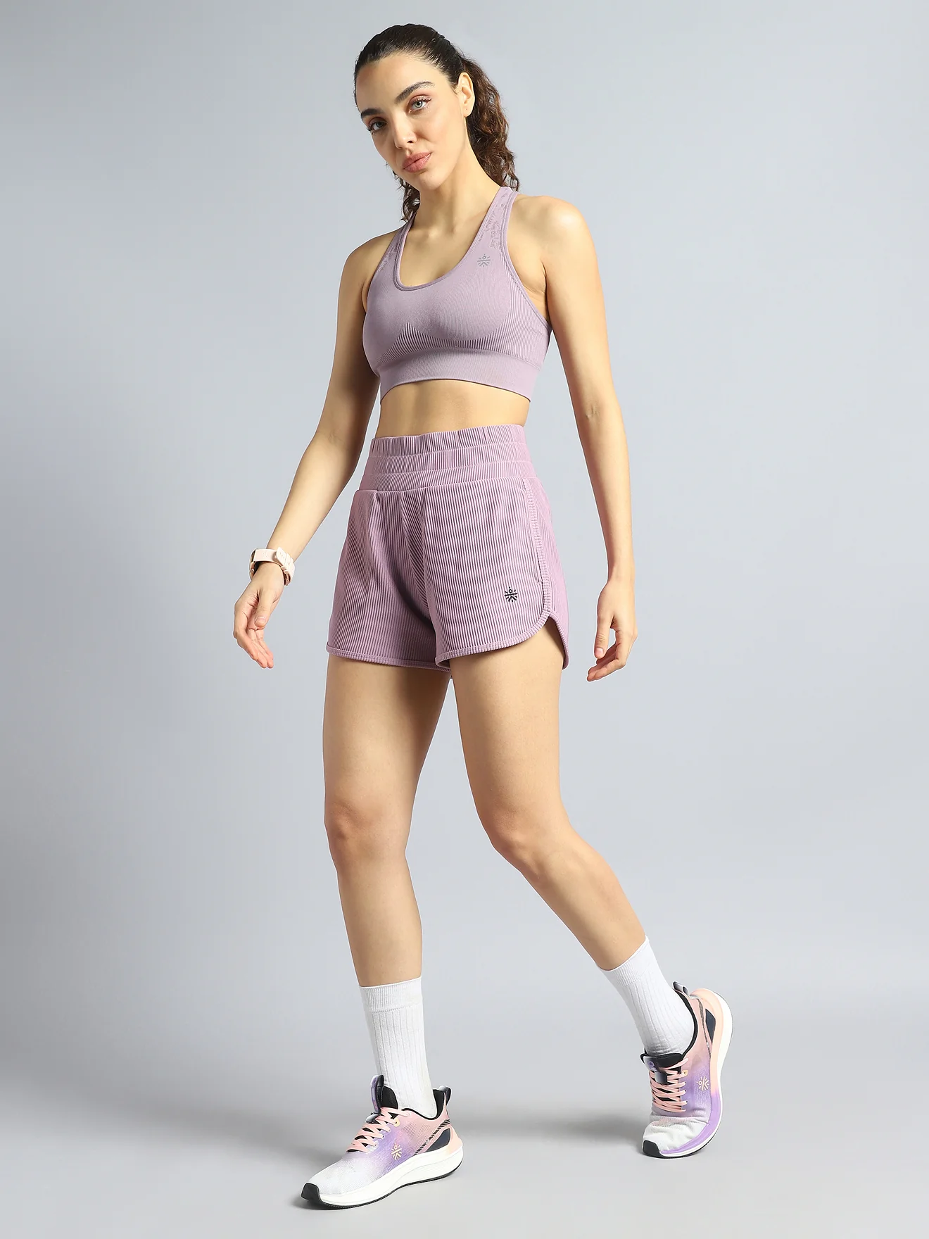 cult Women's Aetheris Running Shoes - Purple & Peach - Image 2