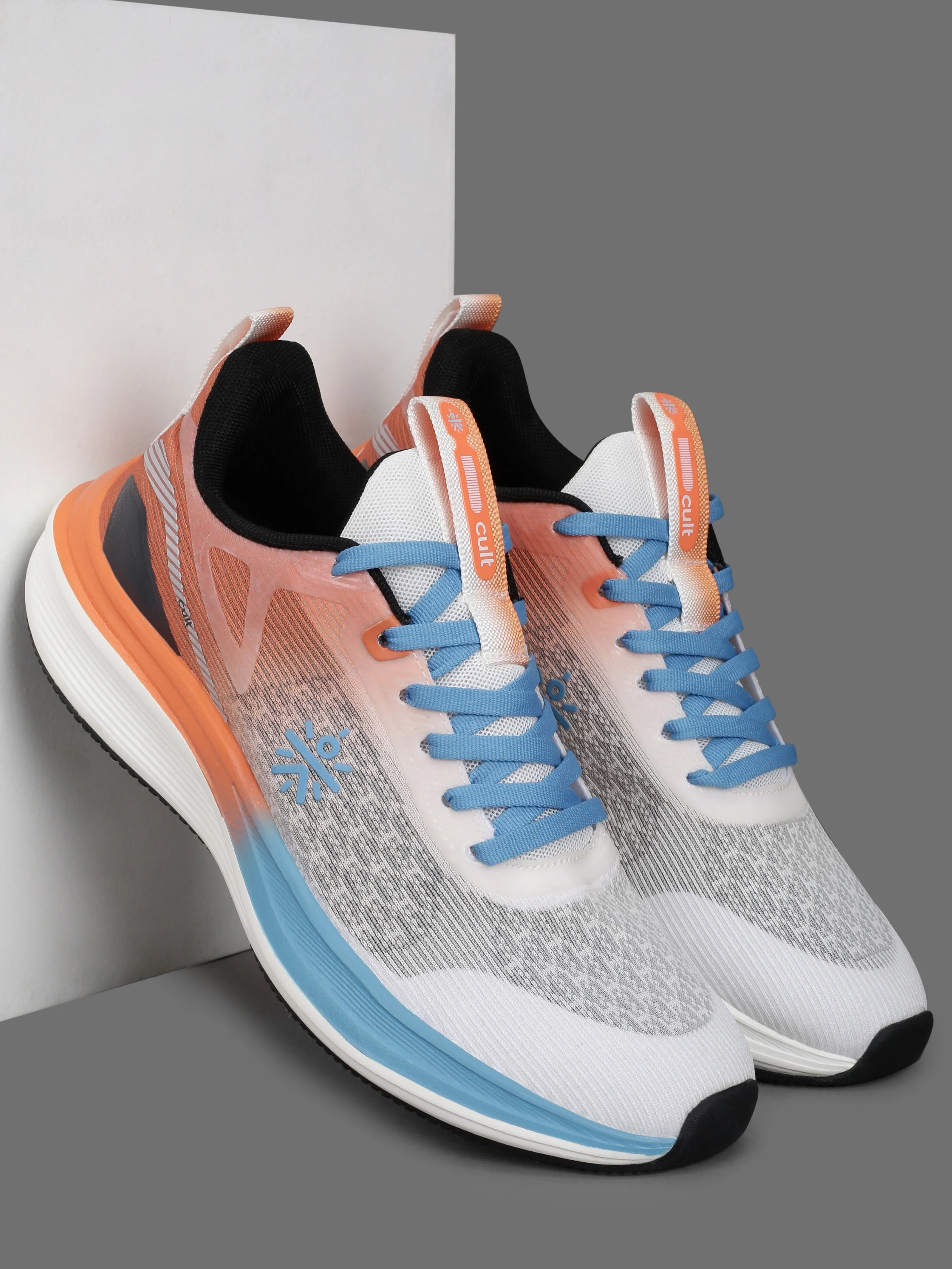 cult Women's Aetheris Running Shoes - White & Orange - Image 3
