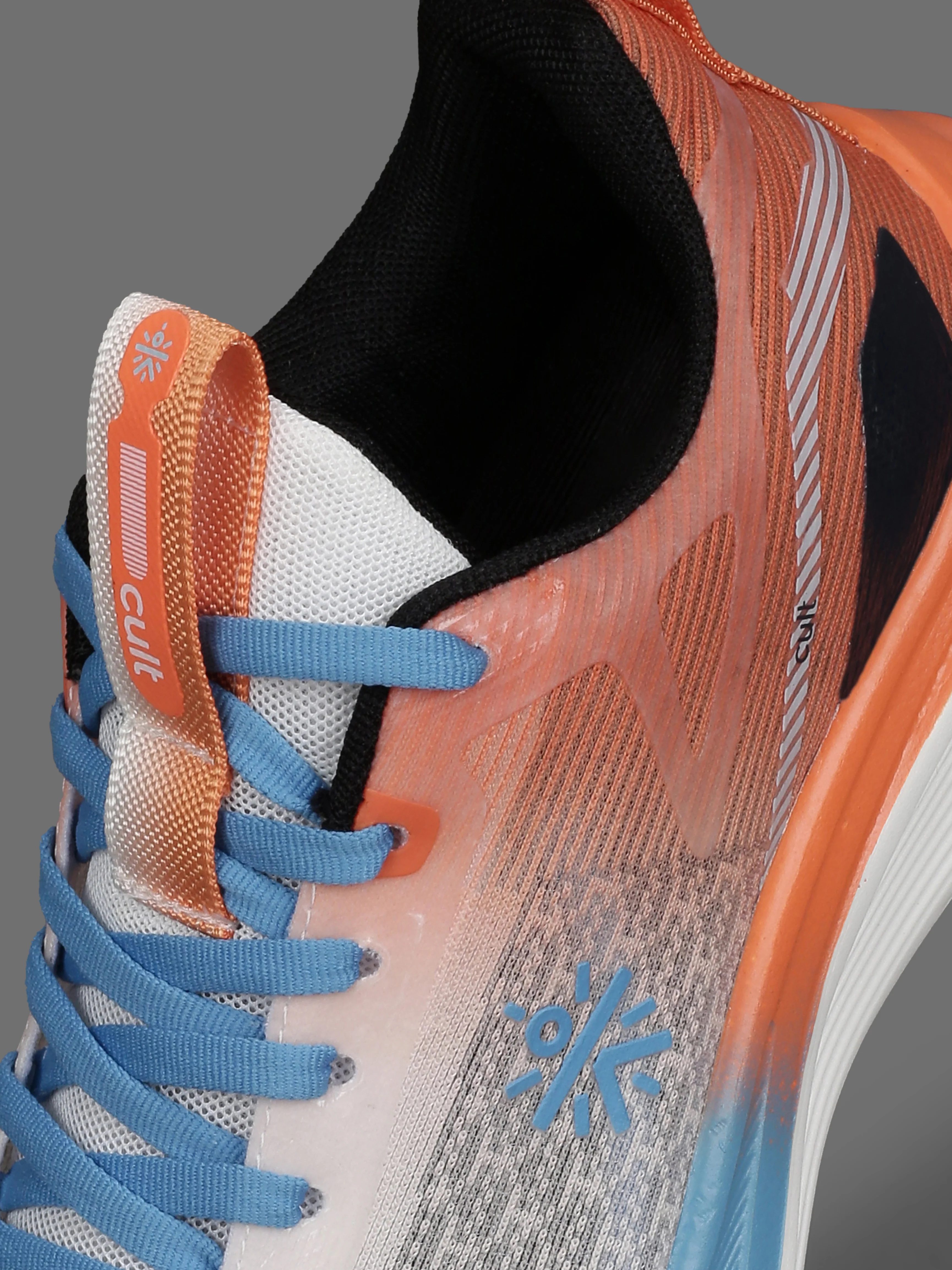 cult Women's Aetheris Running Shoes - White & Orange - Image 9