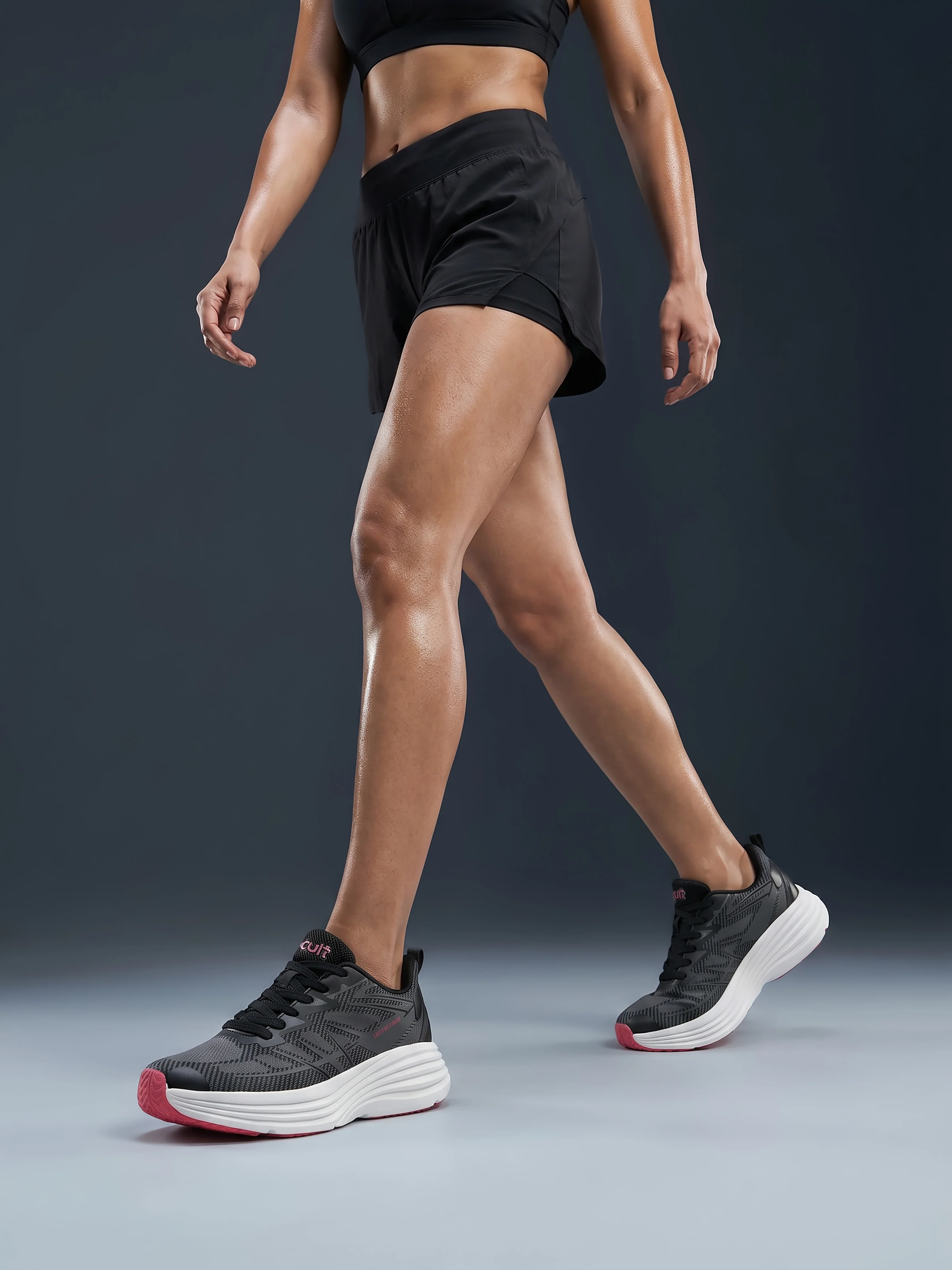 cult Women's AirStride Walking Shoes - Black - Image 7