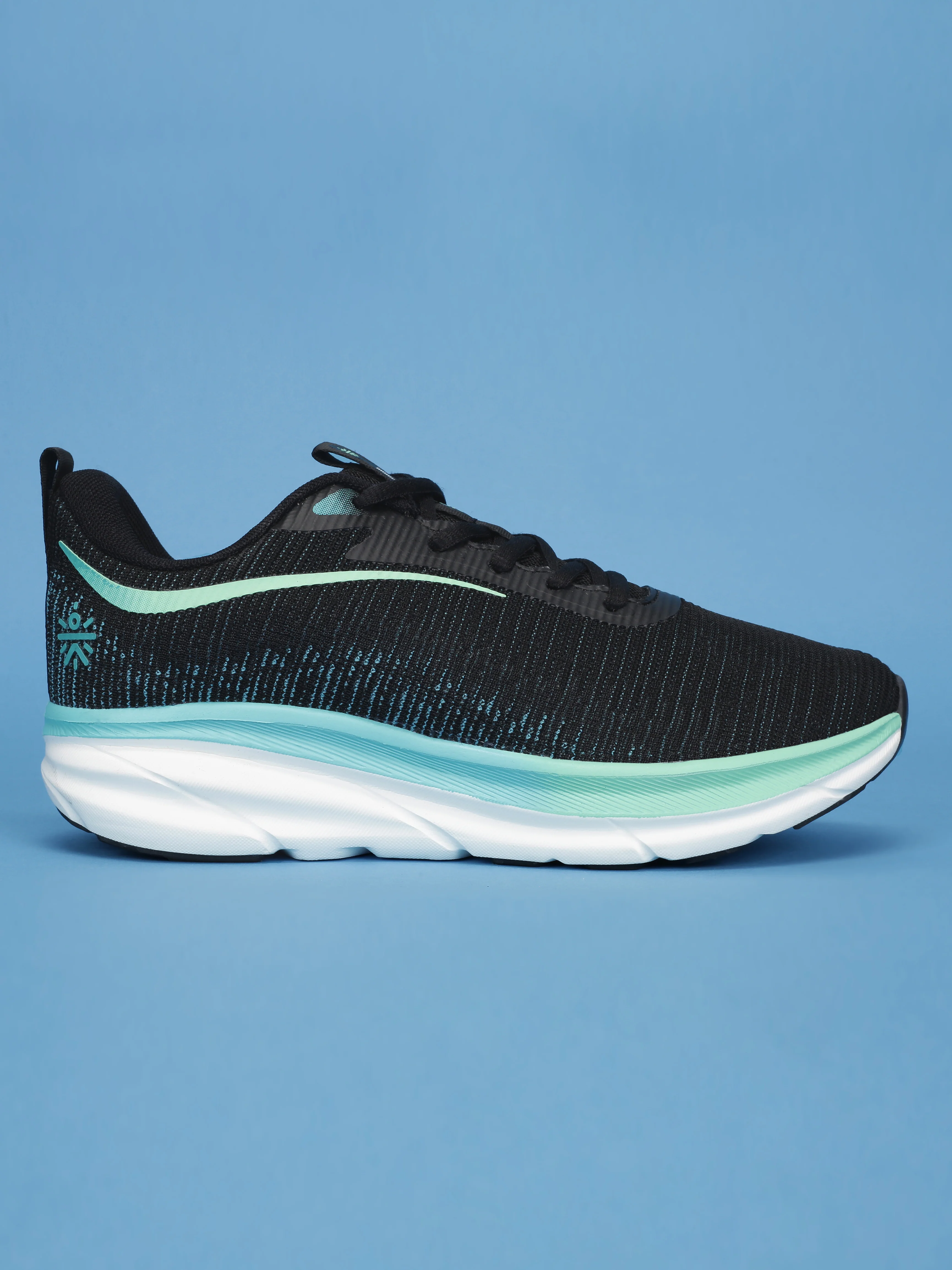 cult Women's Flytor Running Shoes - Black/Sea Green - Image 3