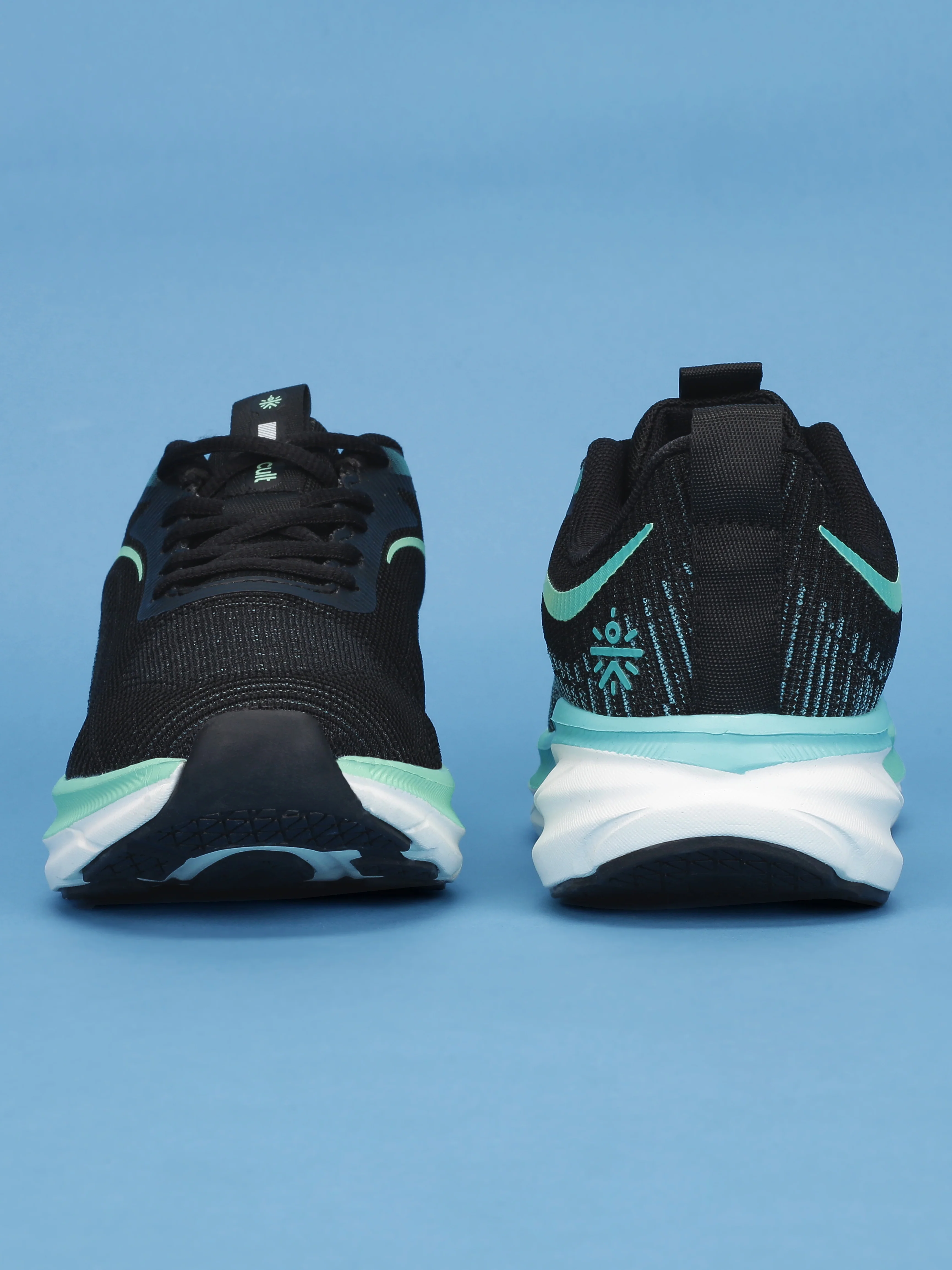 cult Women's Flytor Running Shoes - Black/Sea Green - Image 9