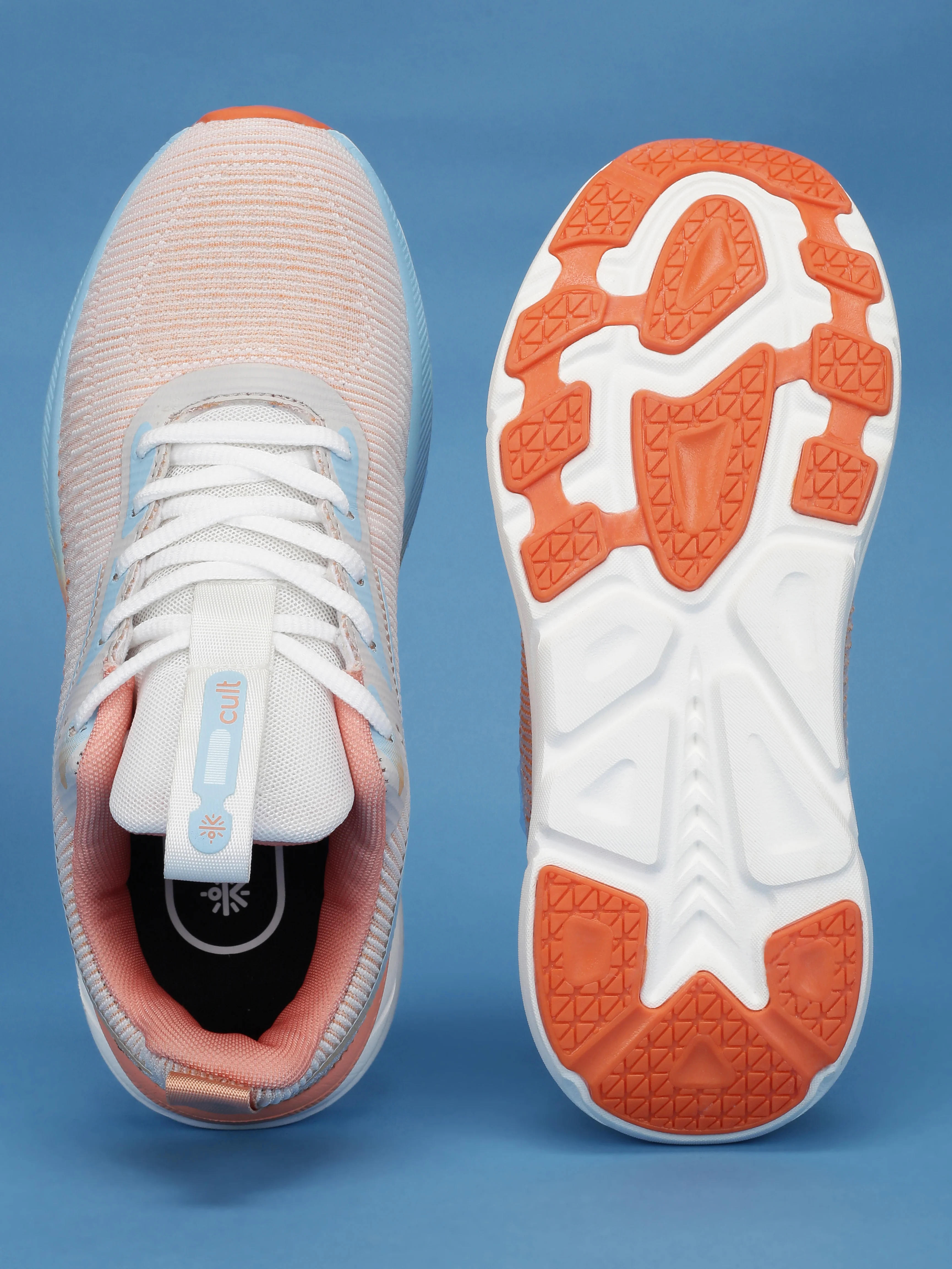 cult Women's Flytor Running Shoes - L. Peach/Ice Blue - Image 8