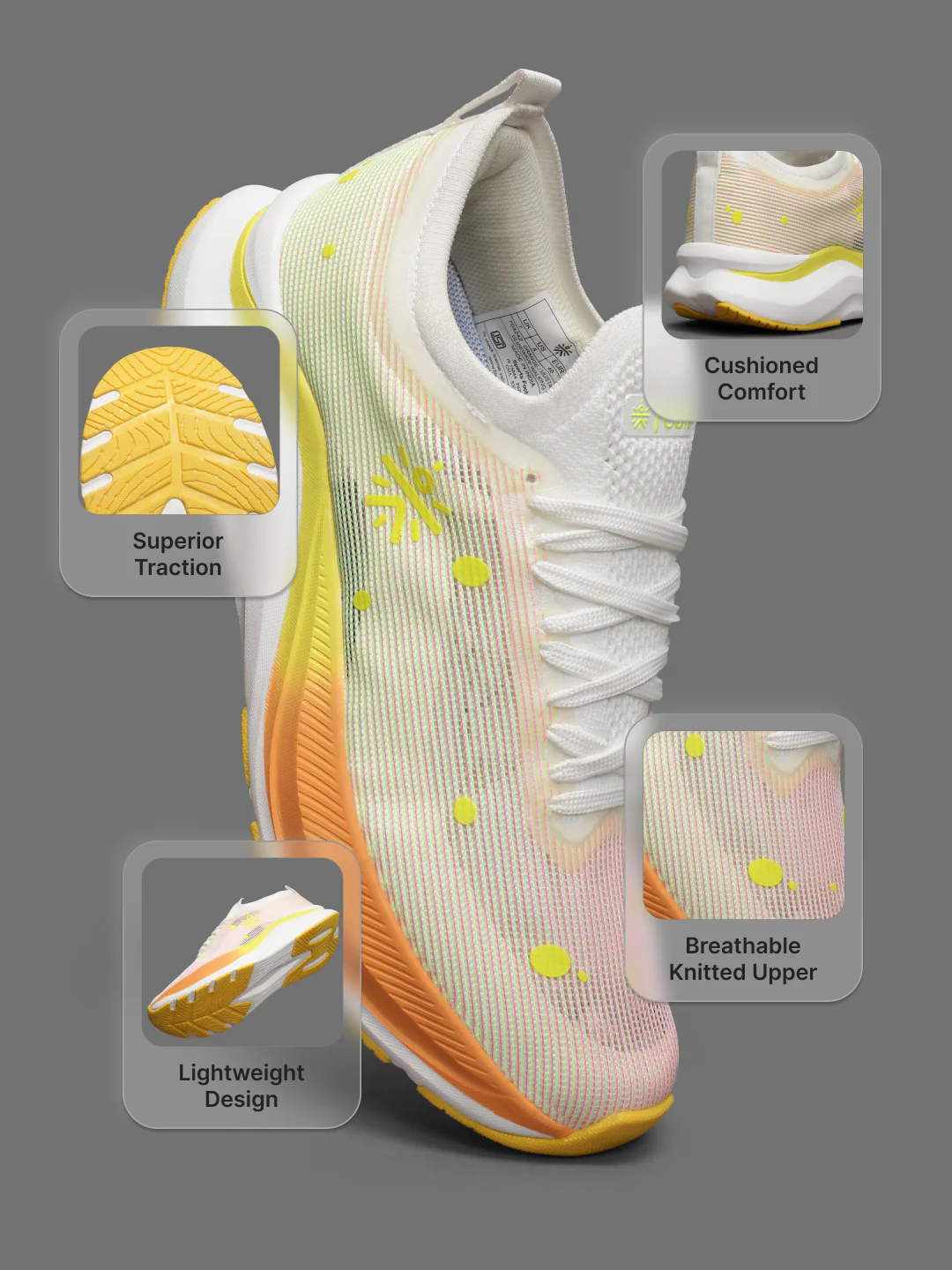 cult Women's Glidewave Running Shoes - Orange - Image 4