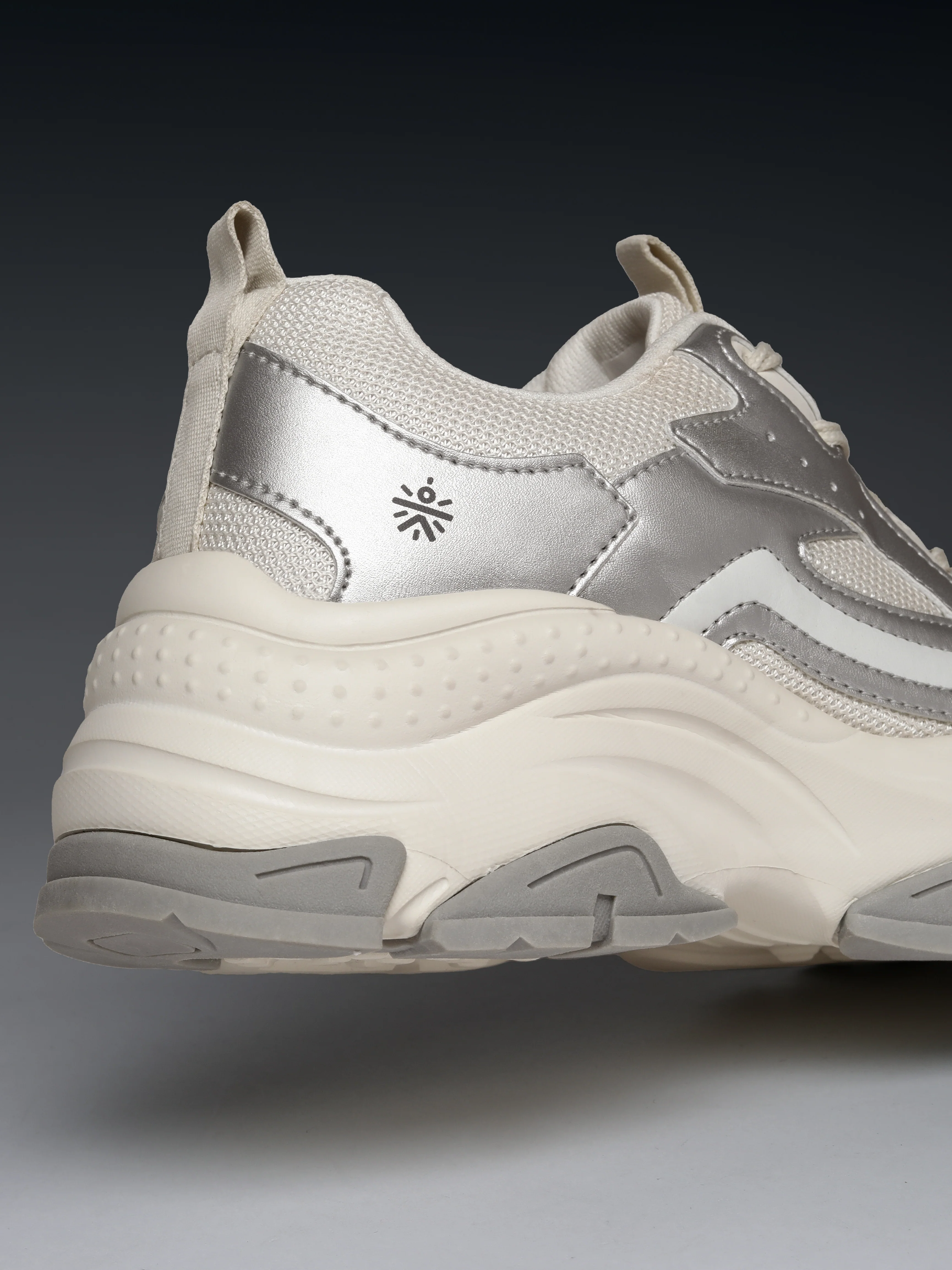 cult Women's Luna Sneakers - Off White/Silver - Image 8