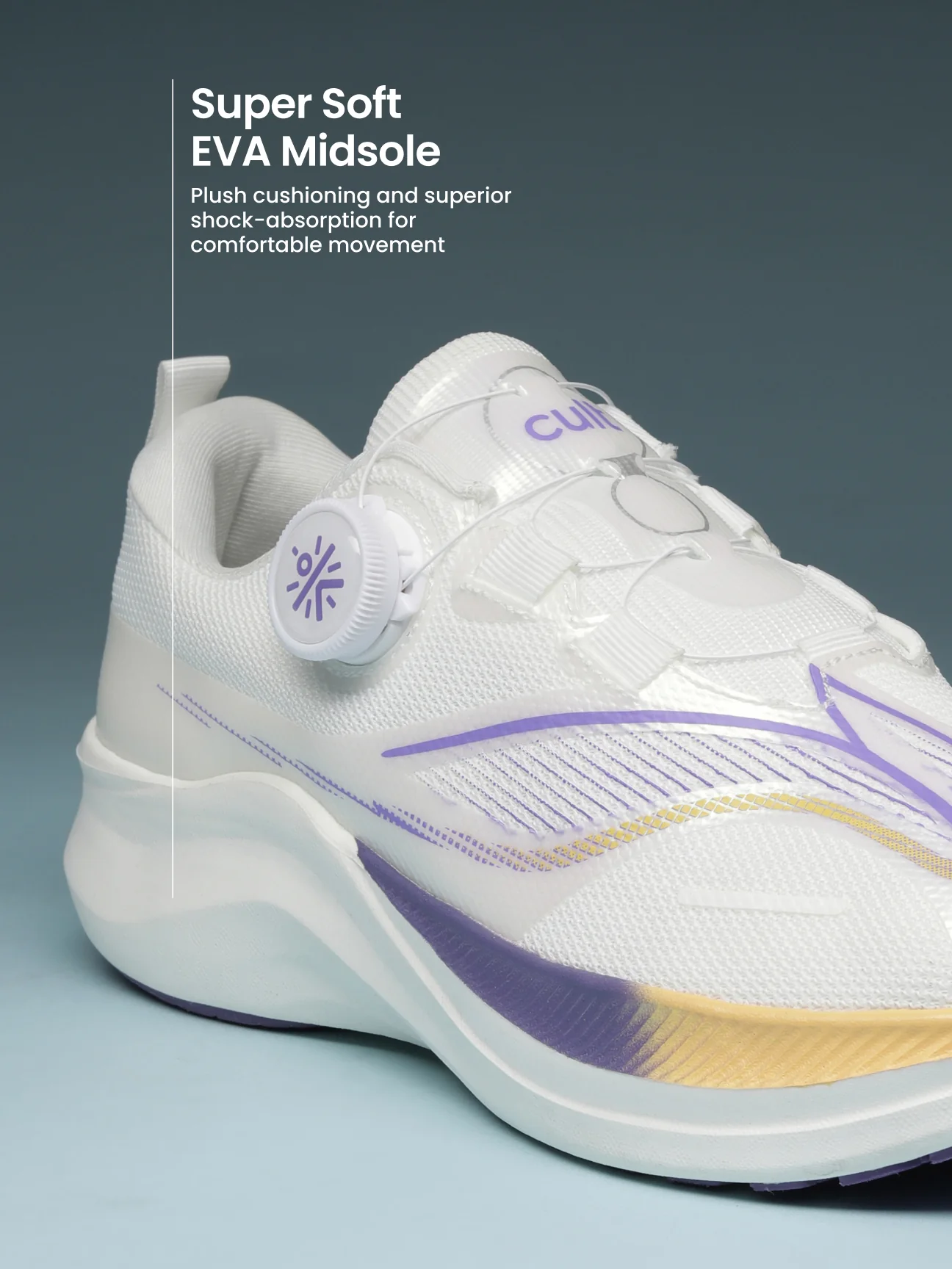 cult Women's PowerPace Running Shoes - White - Image 5