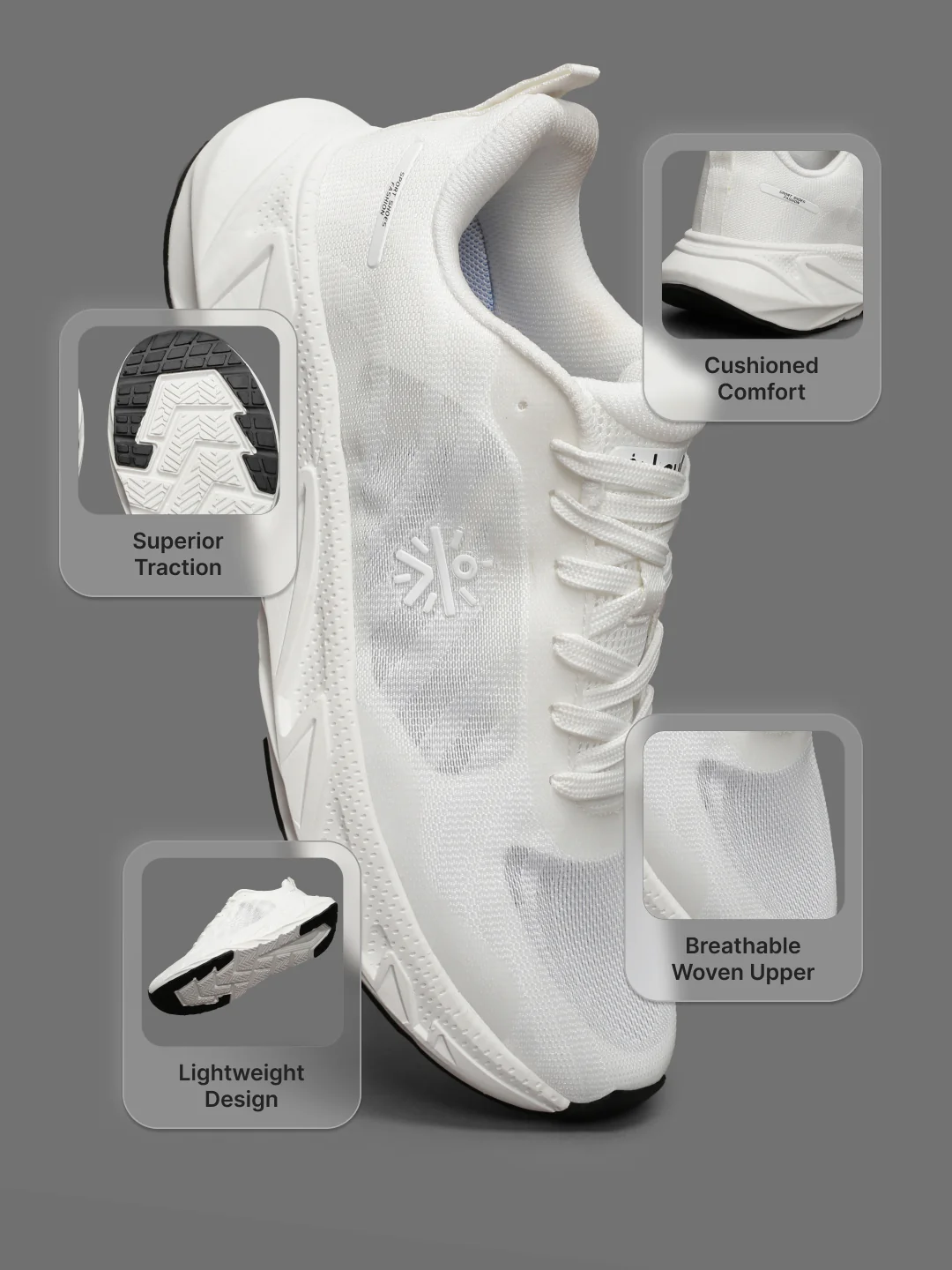 cult Women's StridePulse Running Shoes - White - Image 4