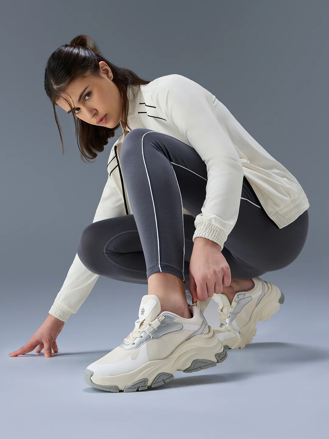 cult Women's Venus Sneakers - Off White/Silver - Image 2