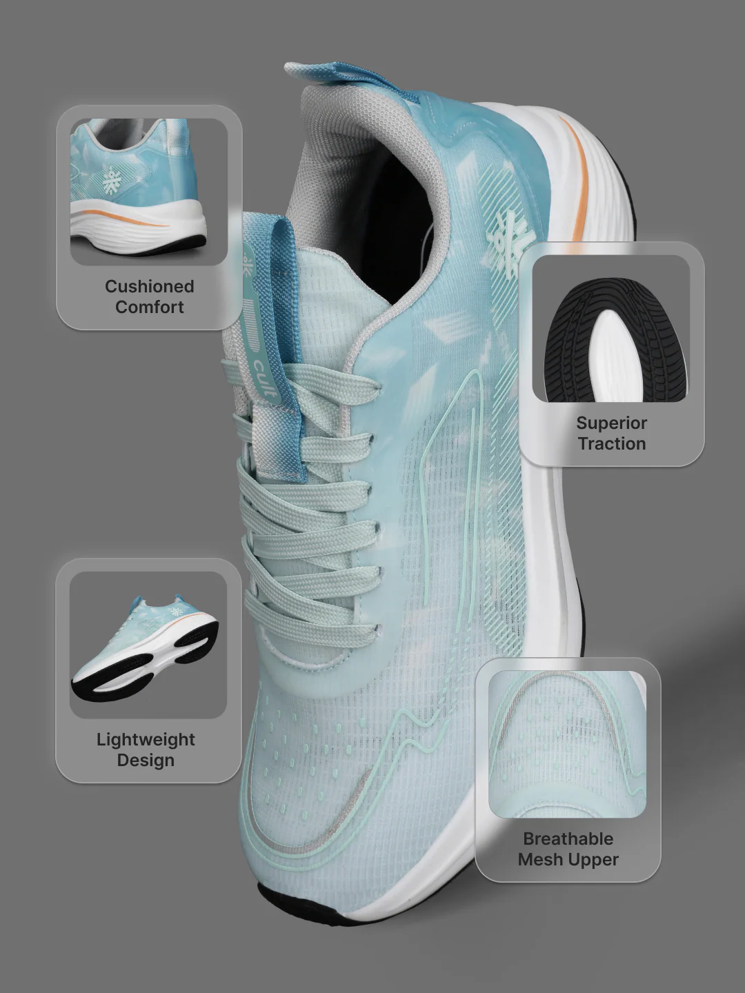 cult Women's Xypher Running Shoes - Blue - Image 5