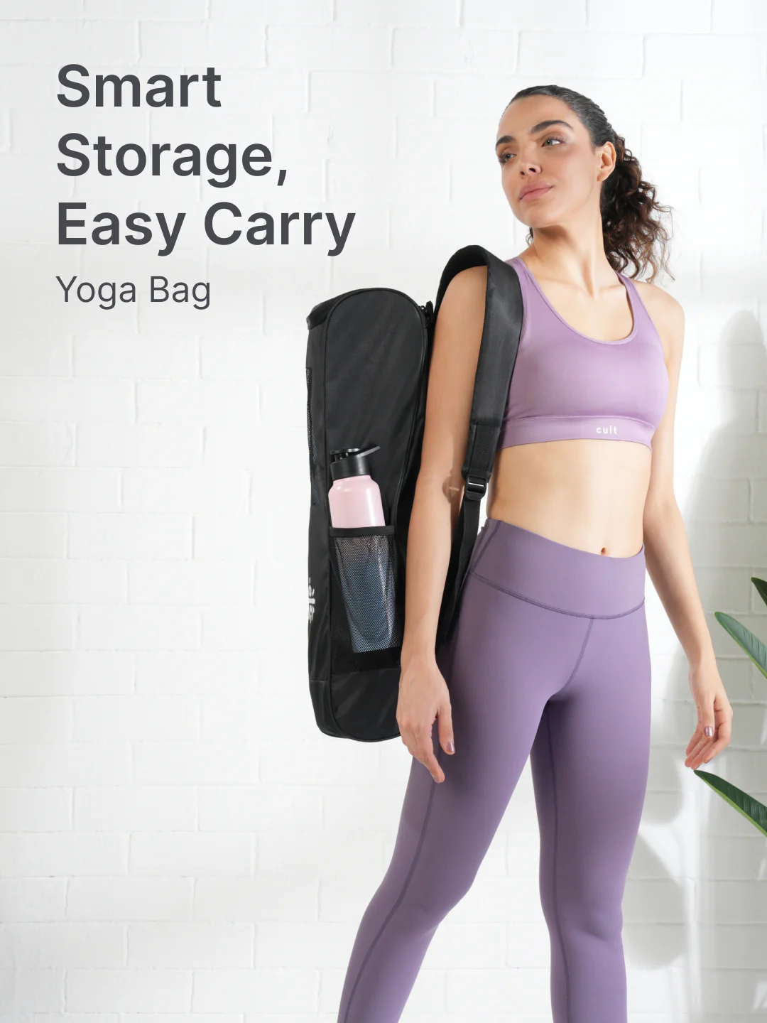 cult Yoga Bag Black Multi Utility Pockets - Image 2