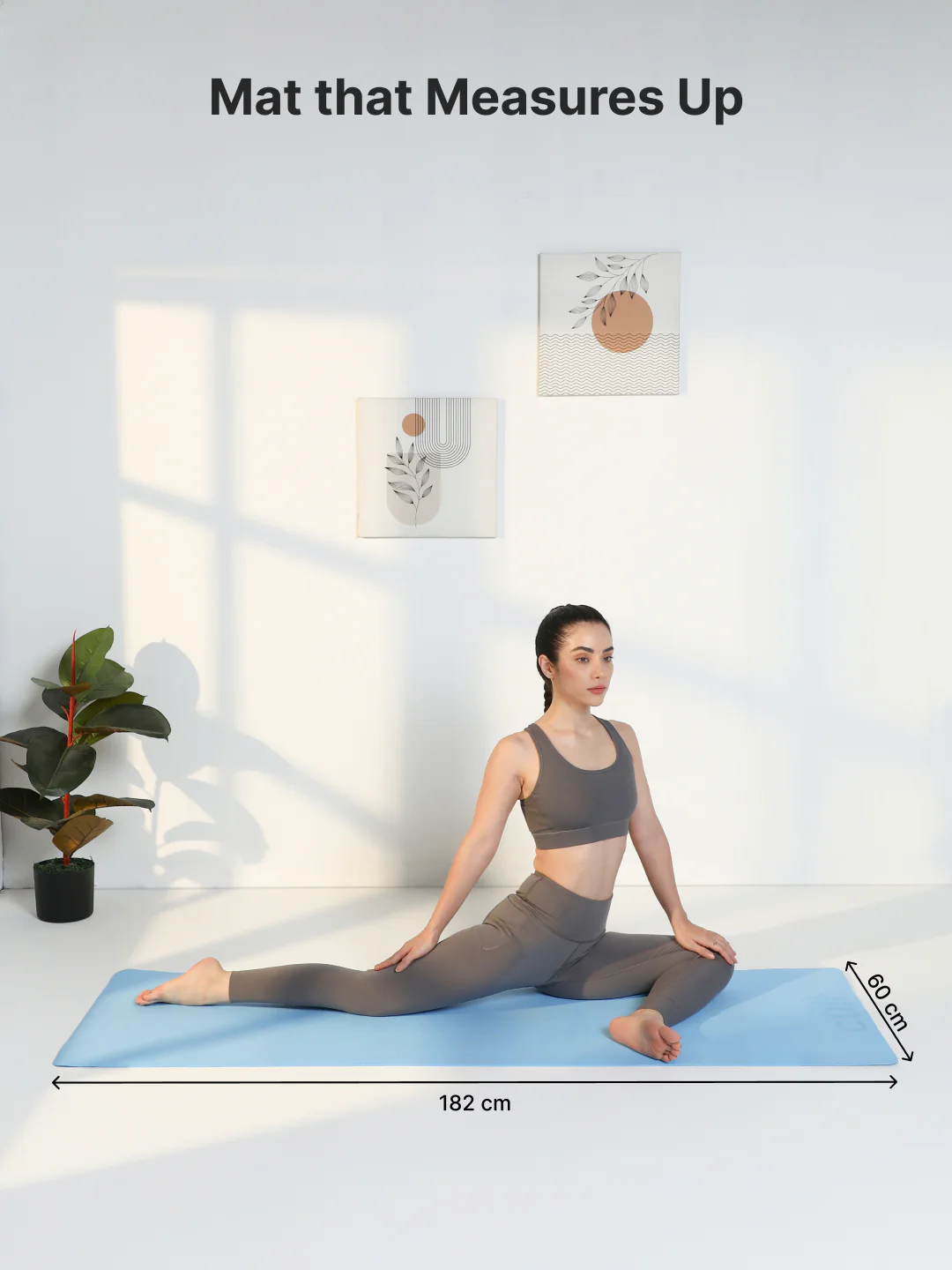 Cult Yoga Mat 4mm EVA with Carry Strap   Lightweight, Non-Slip, Cushioned & Sweat-Resistant Exercise Mat   Eco-Friendly Workout Mat for Yoga, Pilates, Meditation & Home Gym   Blue - Image 7