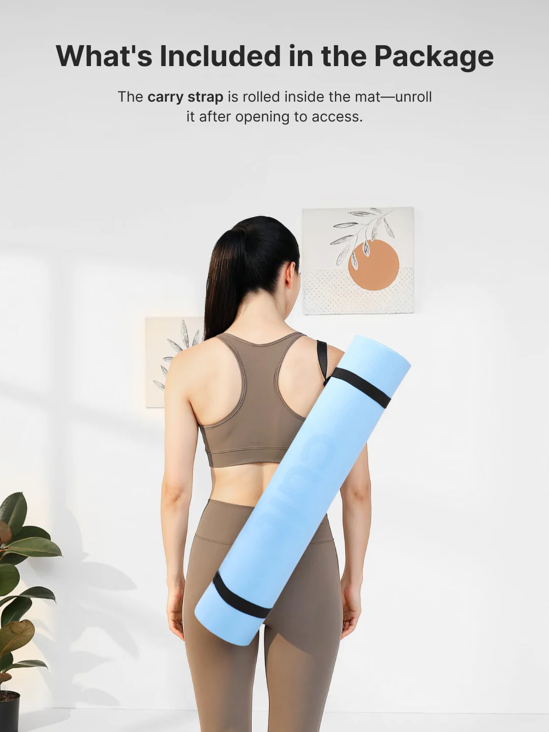 Cult Yoga Mat 4mm EVA with Carry Strap   Lightweight, Non-Slip, Cushioned & Sweat-Resistant Exercise Mat   Eco-Friendly Workout Mat for Yoga, Pilates, Meditation & Home Gym   Blue - Image 9