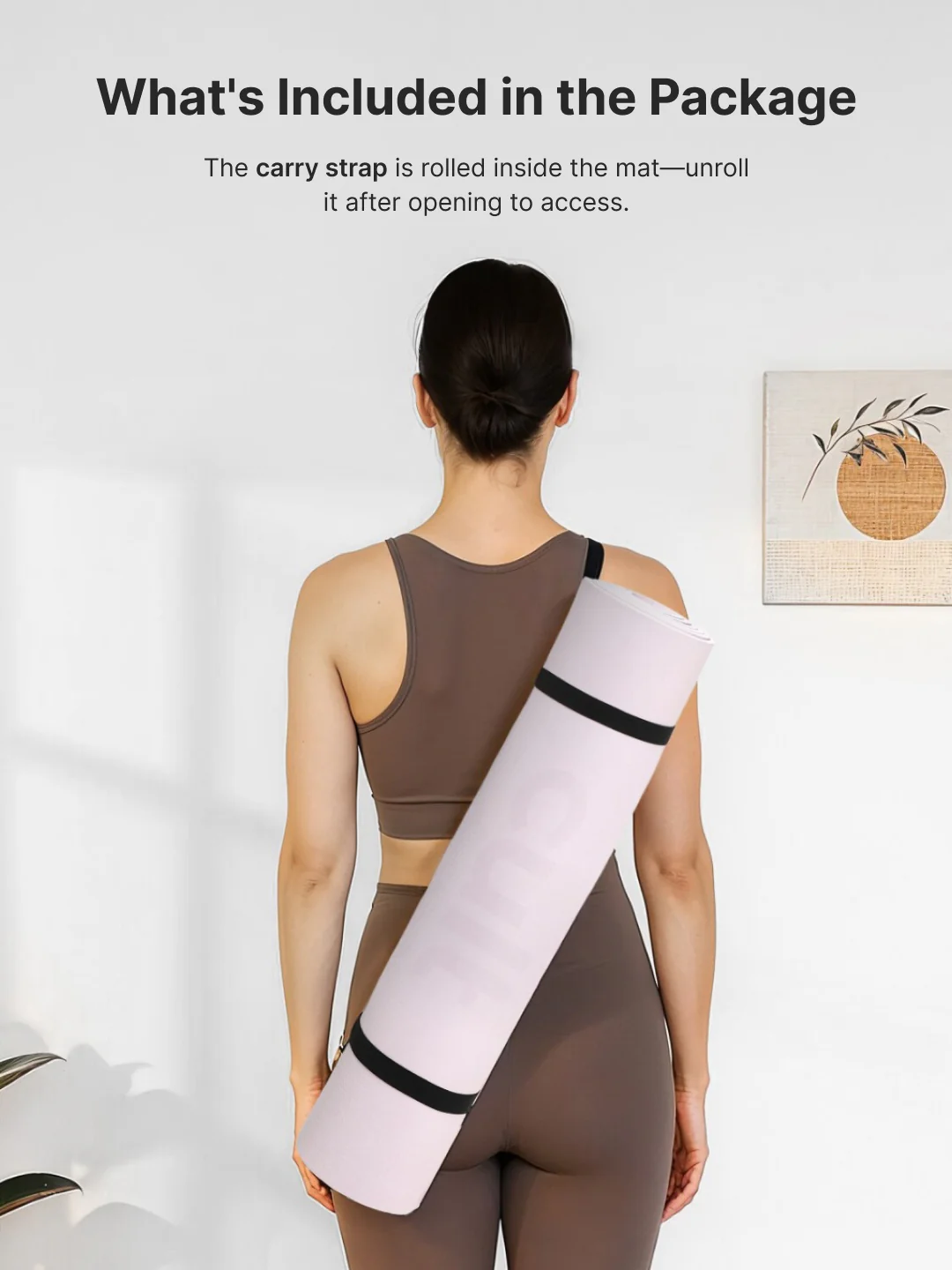 Cult Yoga Mat 4mm EVA with Carry Strap   Lightweight, Non-Slip, Cushioned & Sweat-Resistant Exercise Mat   Eco-Friendly Workout Mat for Yoga, Pilates, Meditation & Home Gym   Pink - Image 9