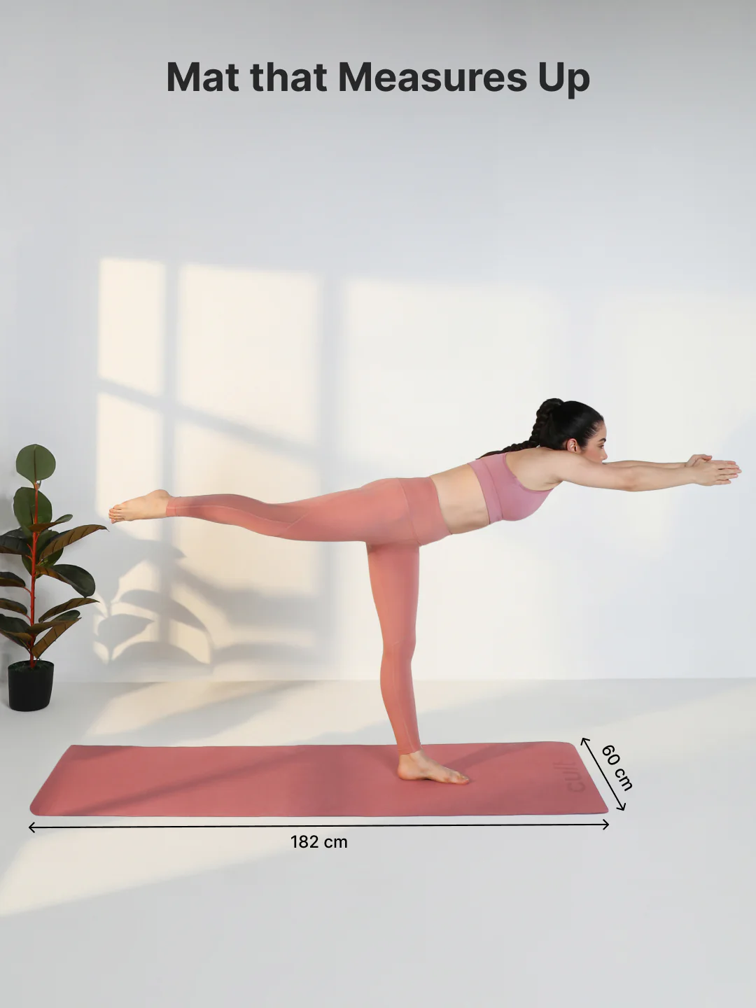 Cult Yoga Mat EVA 5mm with Carry Strap   Non-Slip, Cushioned, Sweat-Resistant, Eco-Friendly Workout Mat for Home Gym & Fitness   Brick - Image 7