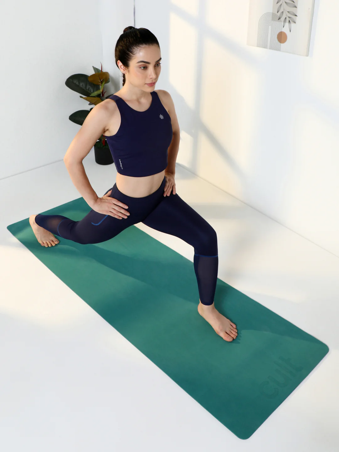 Cult Yoga Mat EVA 5mm with Carry Strap   Non-Slip, Cushioned, Sweat-Resistant, Eco-Friendly Workout Mat for Home Gym & Fitness   Sage Green - Image 2