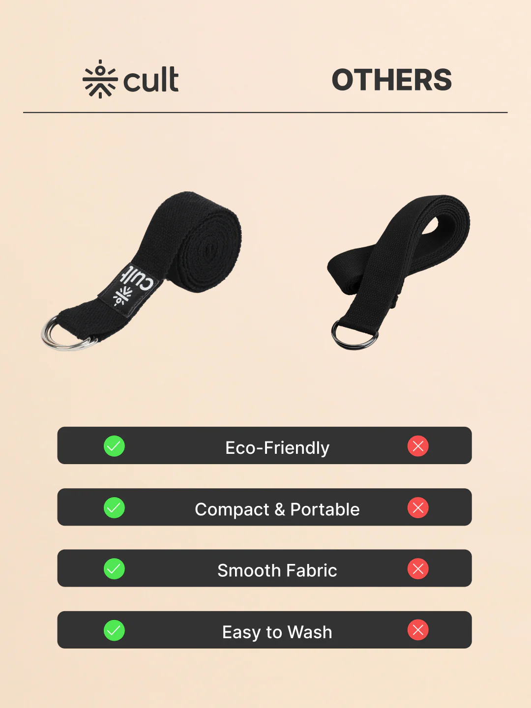 cult Yoga Stretch Belt Black - Image 6