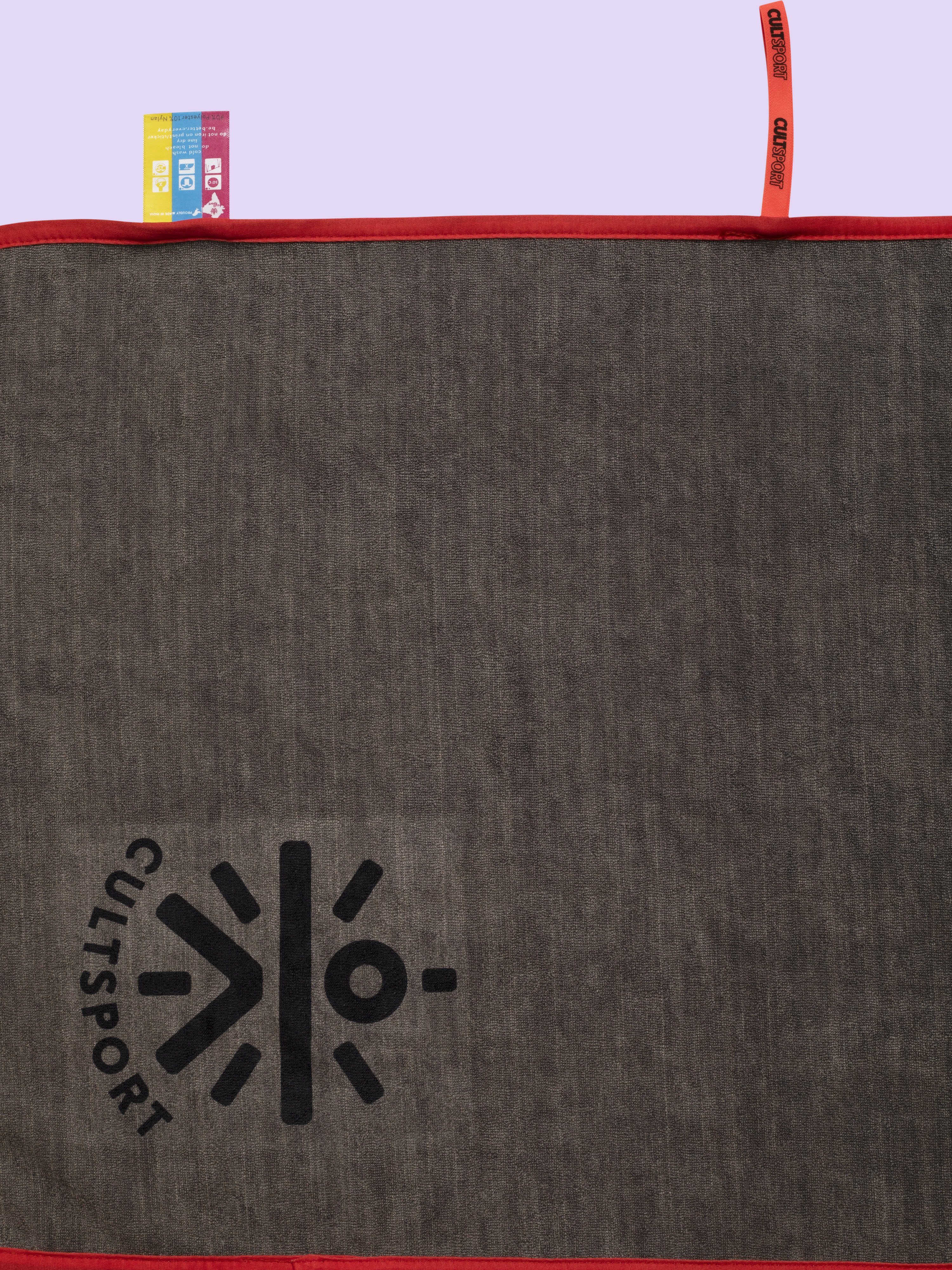 Rock Grey Microfibre Gym Towel - Image 3