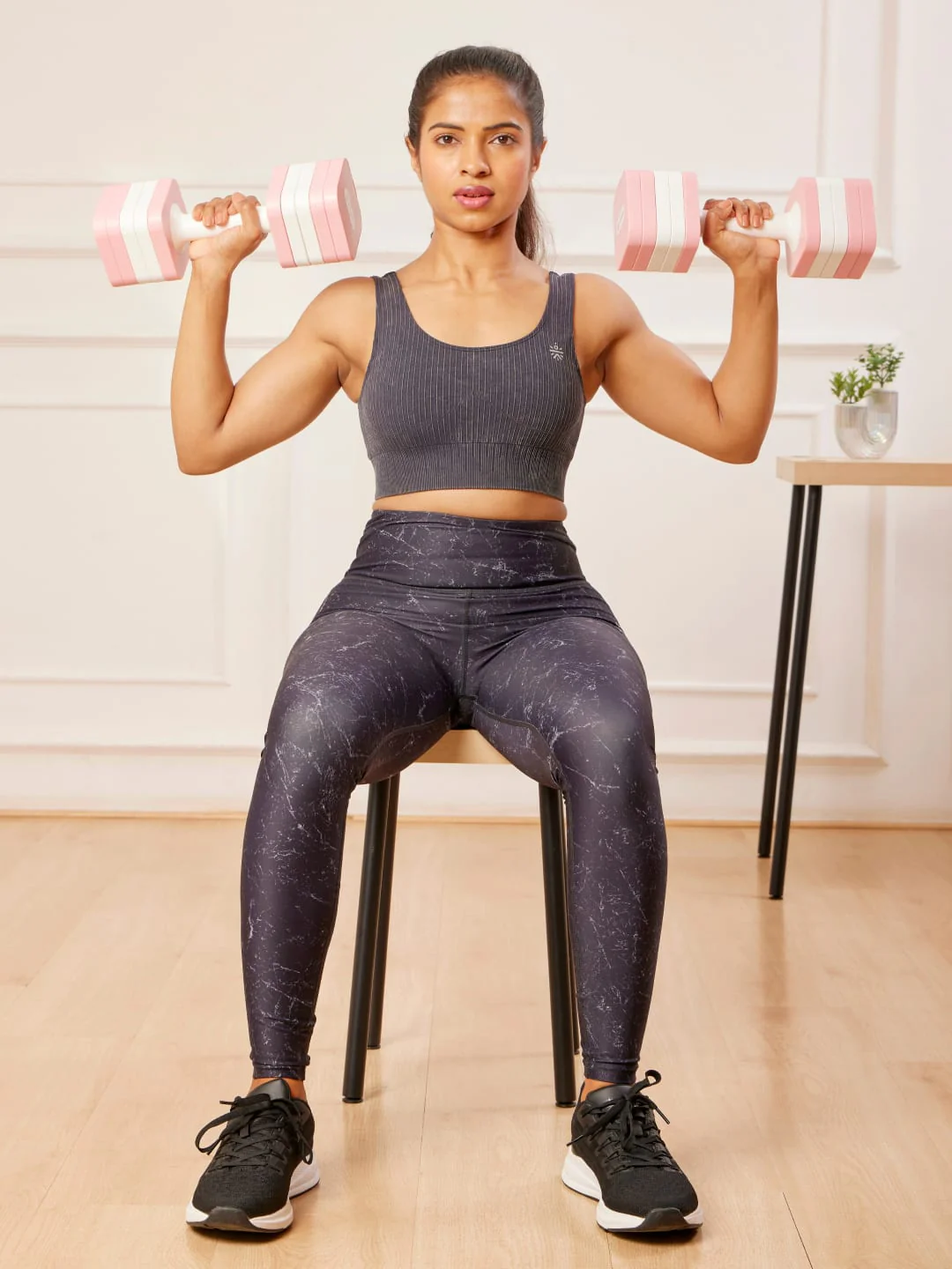 Cultsport Derby, Pack of 2 Adjustable Dumbbell for Strength Workout at Home (Pink), 6 Months Warranty - Image 8