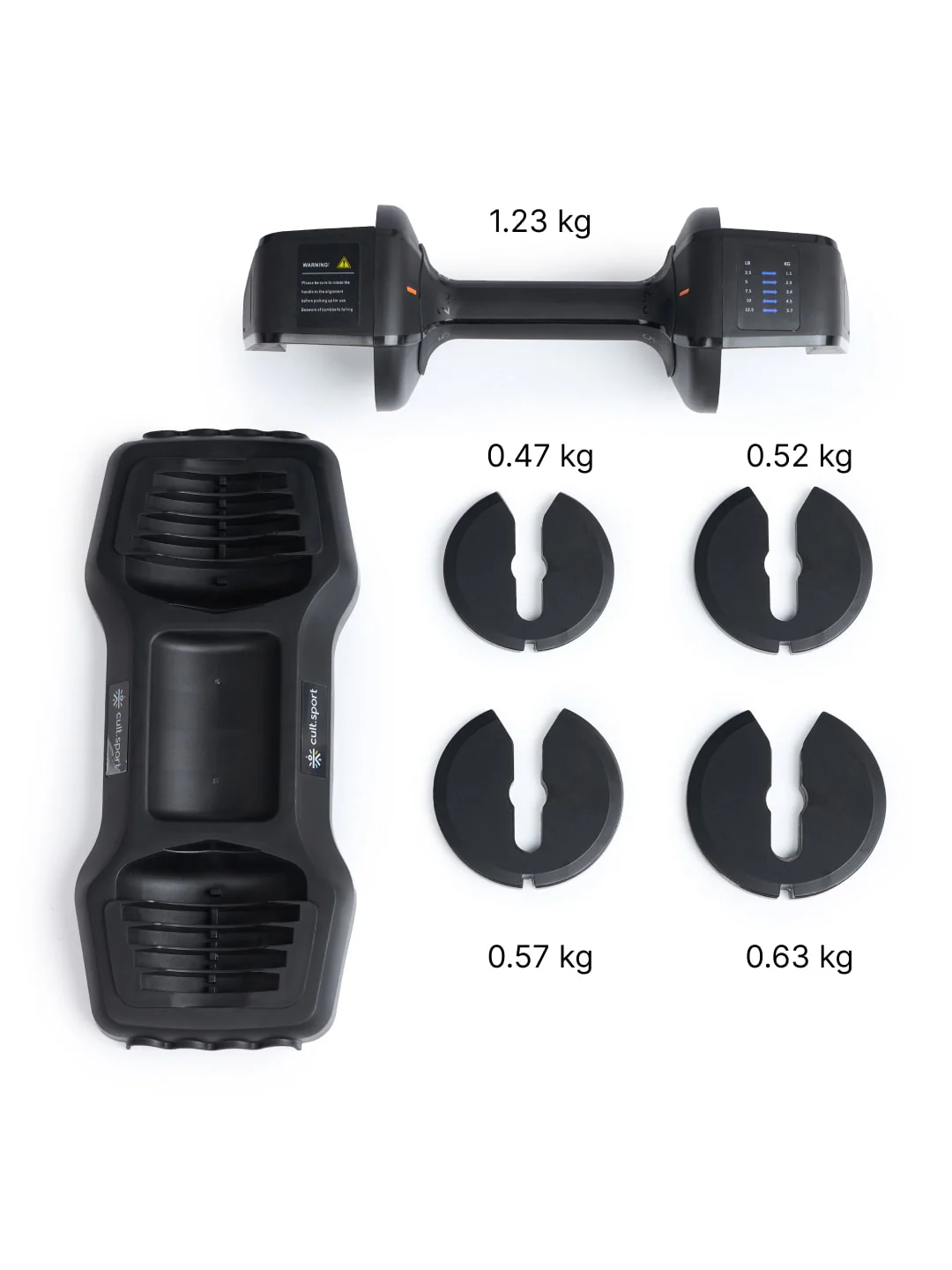 Divo Adjustable Dumbbell (Pack of 1) for Men & Women for Fitness and Home Workout, Adjustable Dumbbell 5.7 KG.(6 months extended warranty only on Cultsport.com) - Image 3