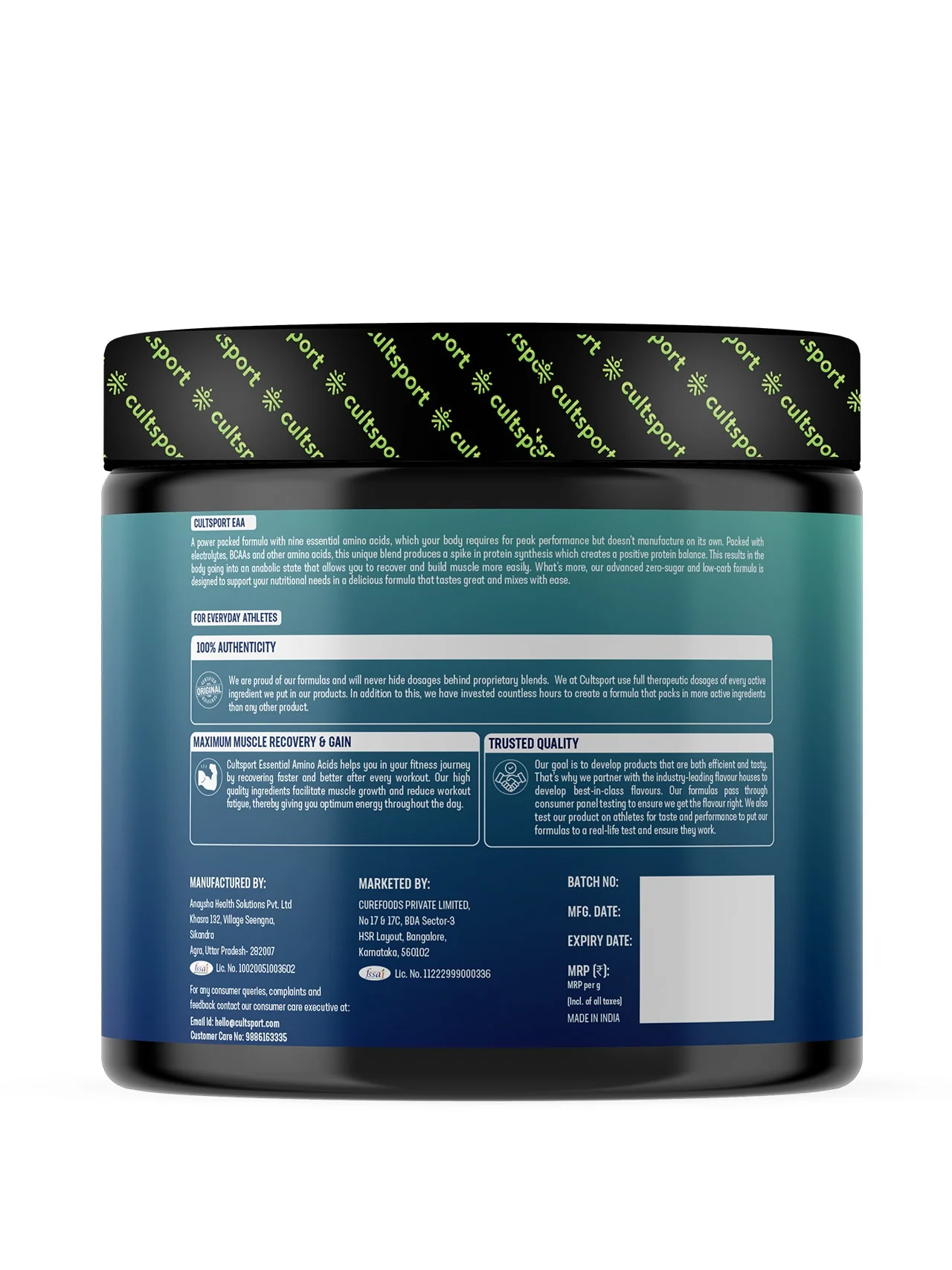EAA - 300 g | All 9 Essential Amino Acids with BCAA | Helps increase Hydration & Energy Levels | Sugar Free | Orange Flavor, 10 g serving - Image 3