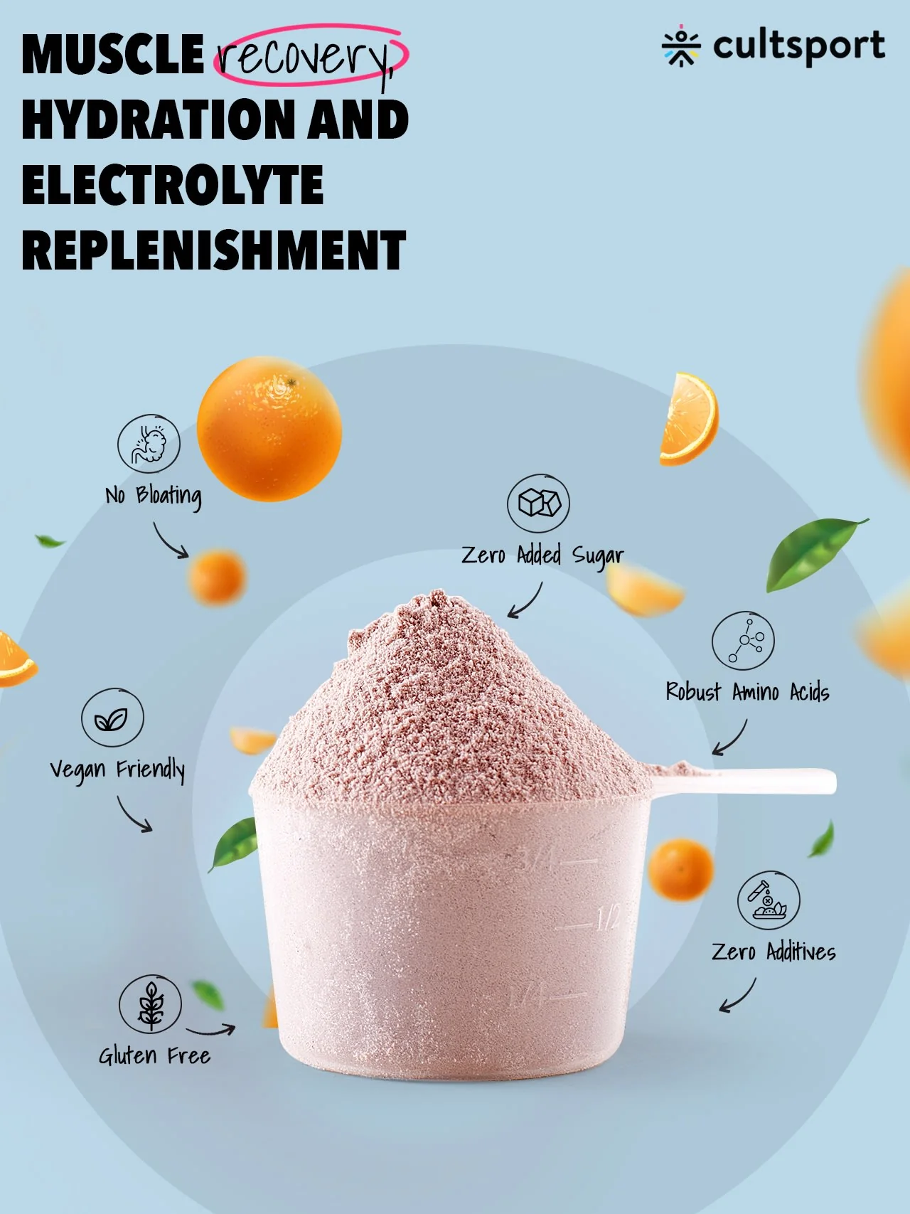 EAA - 300 g | All 9 Essential Amino Acids with BCAA | Helps increase Hydration & Energy Levels | Sugar Free | Orange Flavor, 10 g serving - Image 6