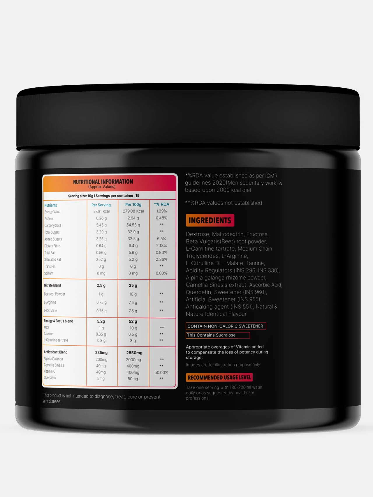 Cultsport Endurance Superfood With Power Beets | Beetroot Extract | Antioxidants | Nitrate Blend | L-Carnitine, L -arginine, Dextrose, etc. | No Artificial Colour | No Artificial Flavour - Image 3