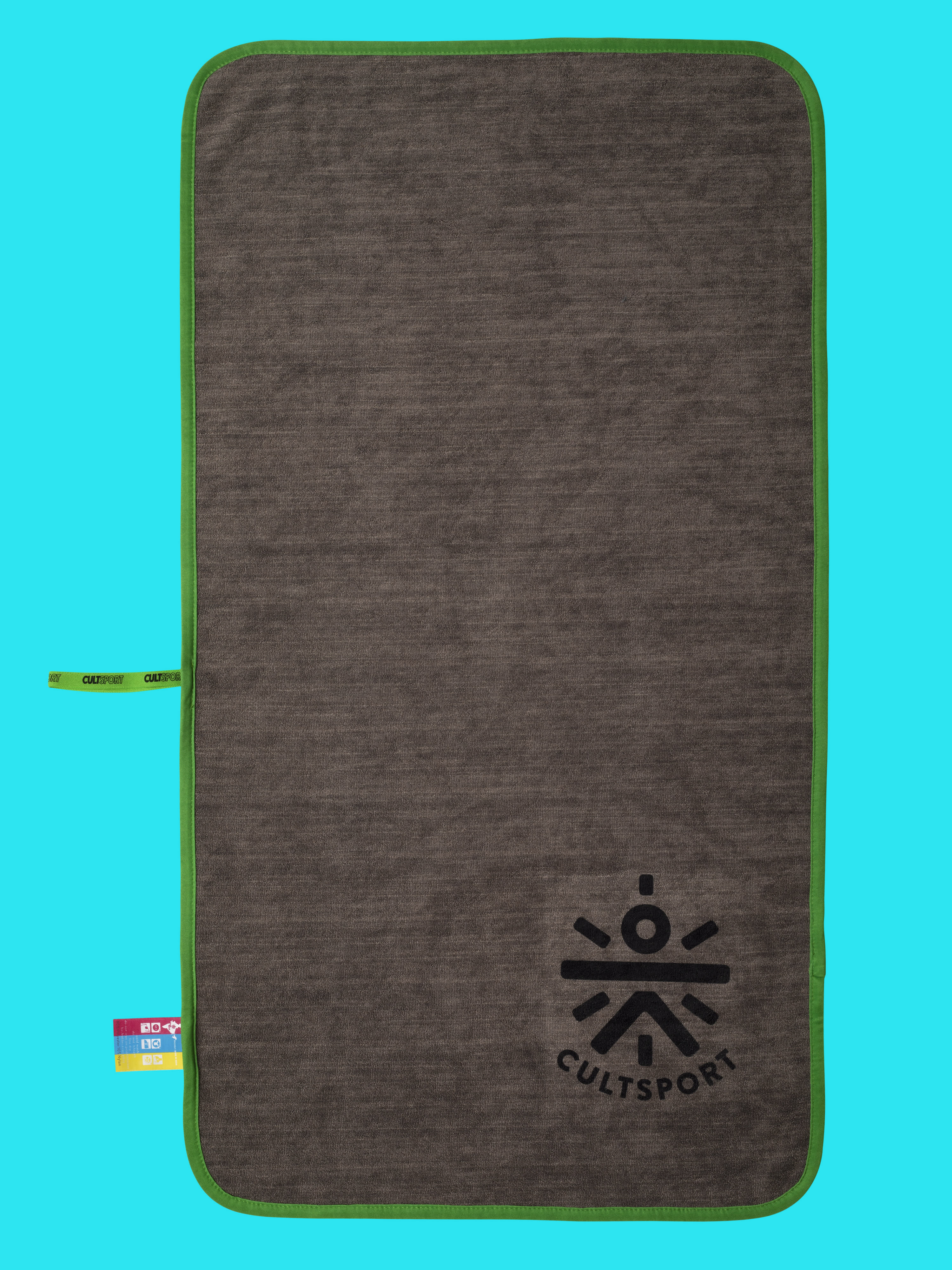 Castal Rock Green Microfibre Gym Towel - Image 2