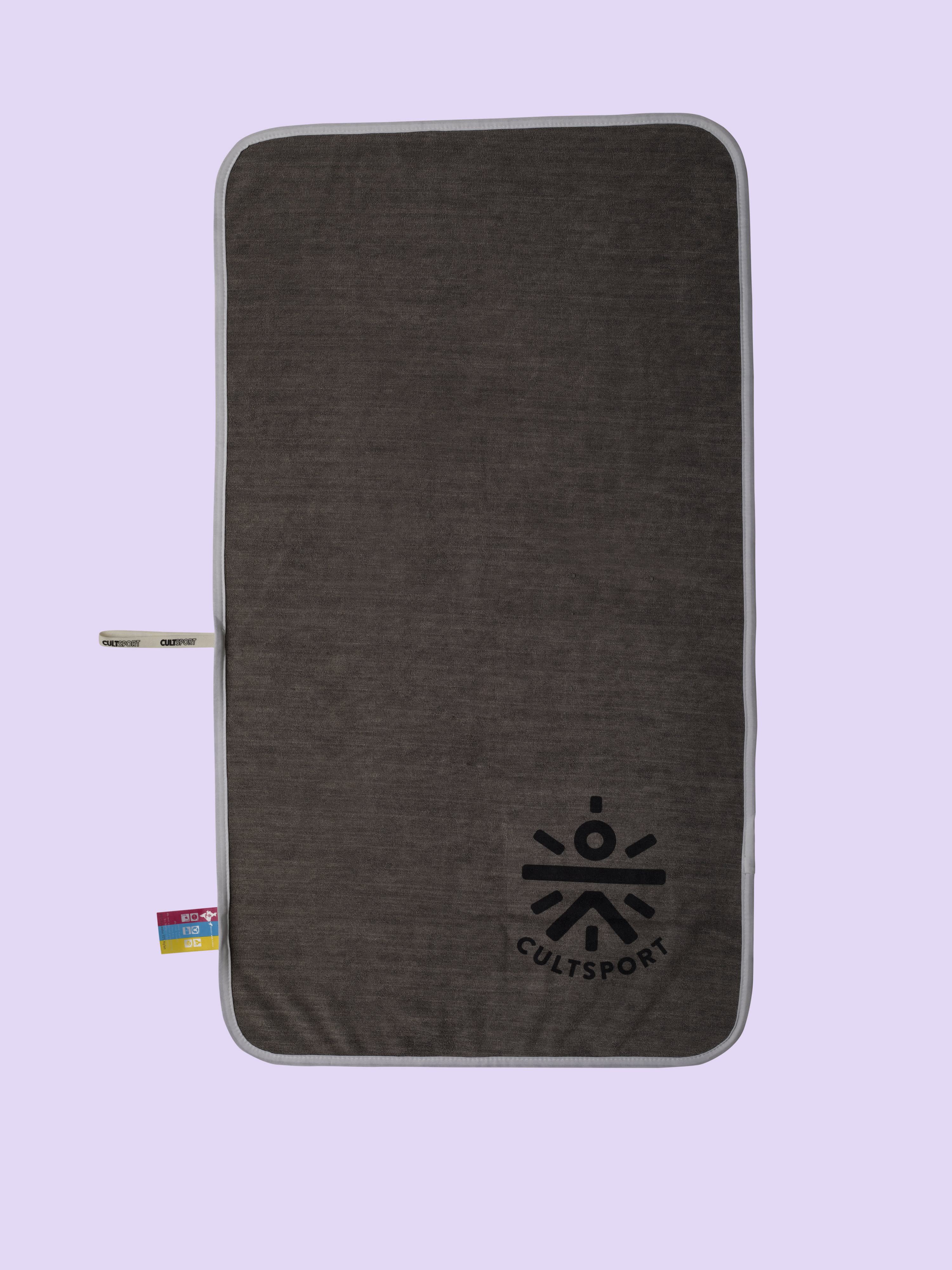 Castal Rock Grey Microfibre Gym Towel - Image 2