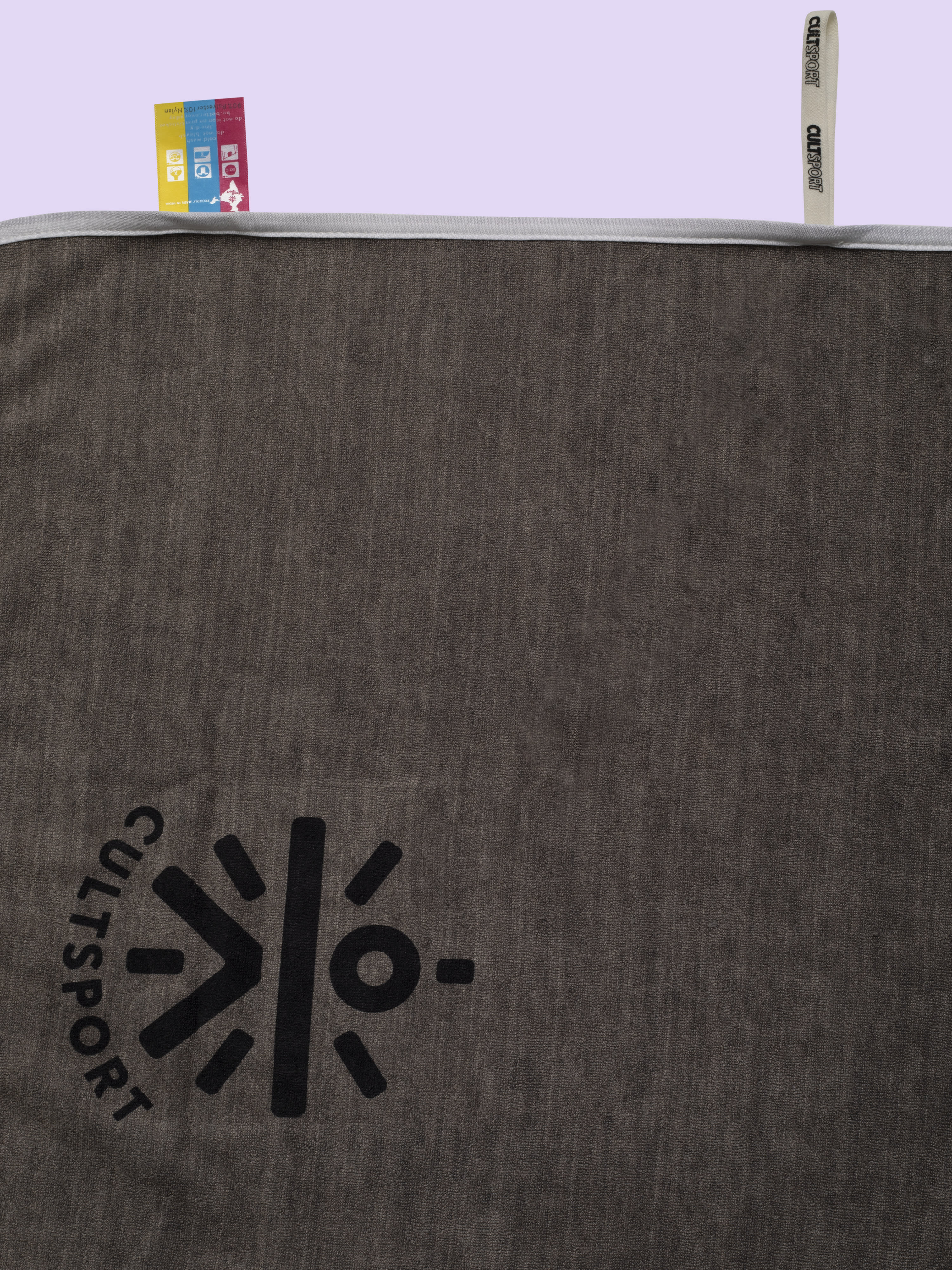 Castal Rock Grey Microfibre Gym Towel - Image 3