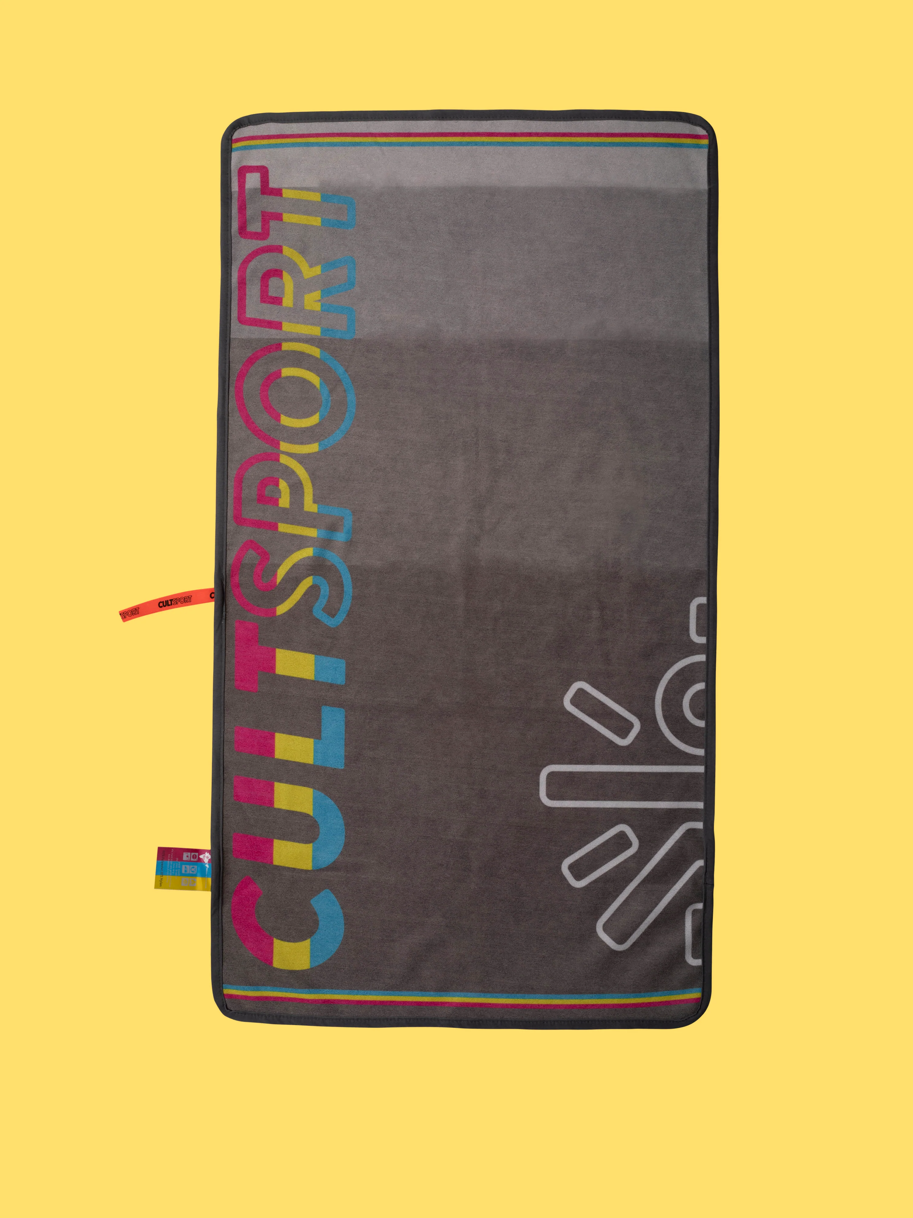 Monochrome Grey Microfibre Gym Towel - Image 2