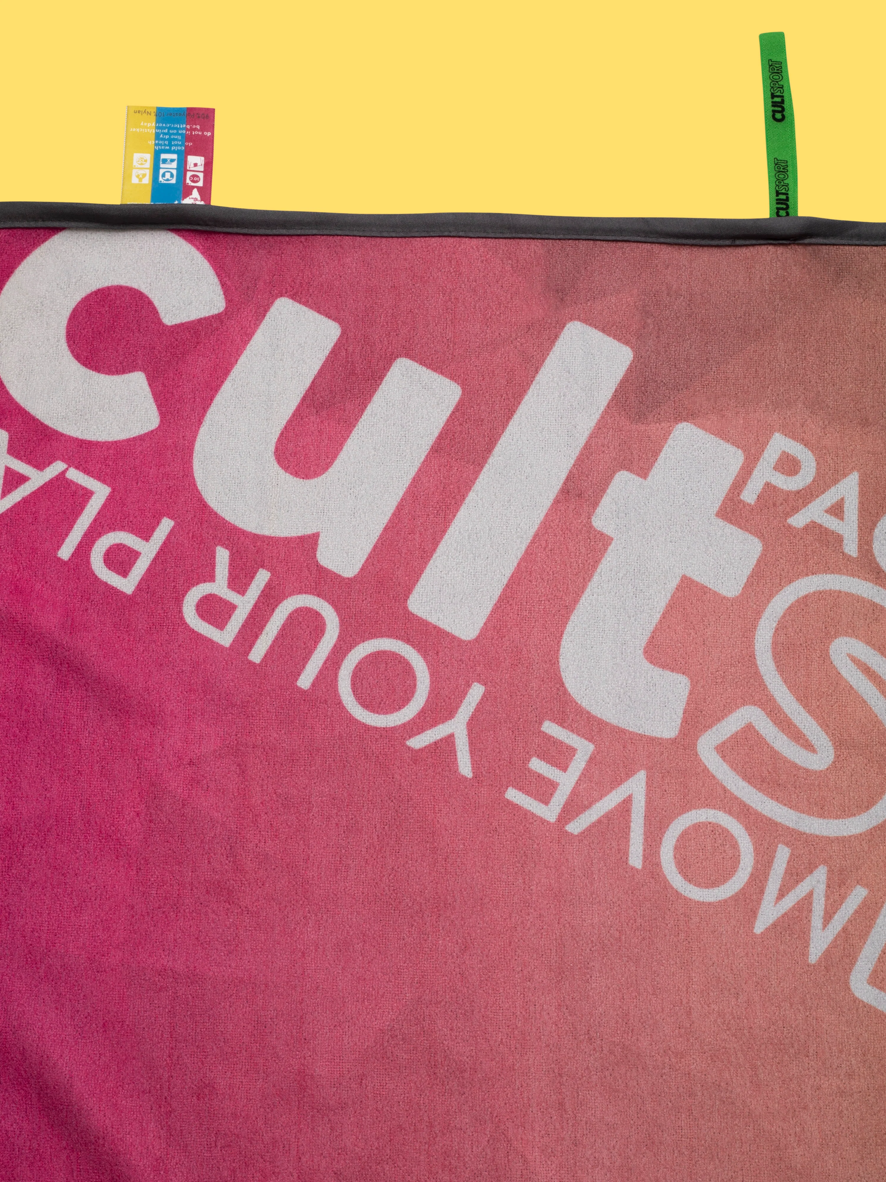 Packed With Guts Pink-blue Gym Towel - Image 3