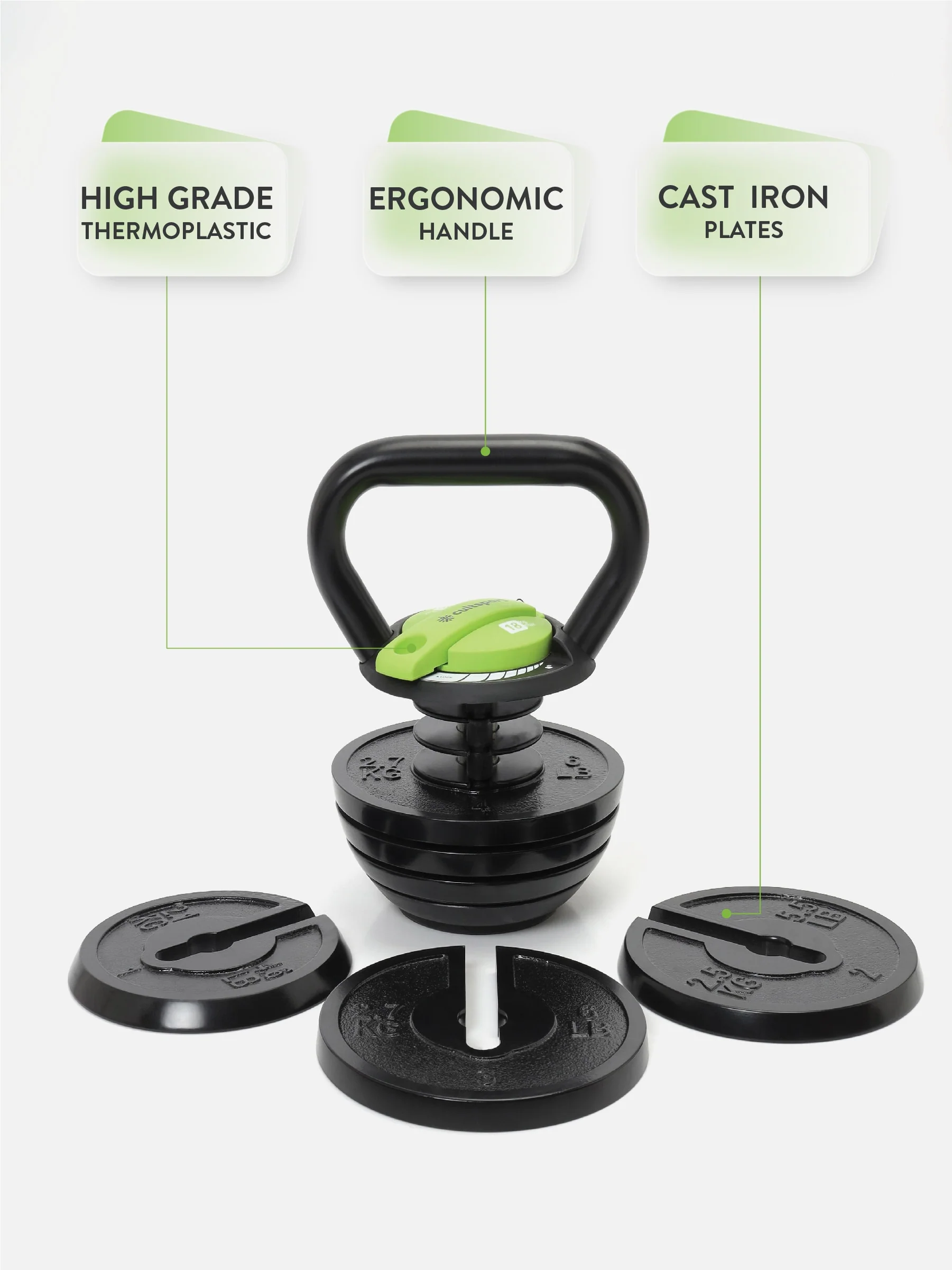 Kettlebell x1 (adjustable) (6 Months extended Warranty only on Cultsport.com) - Image 3